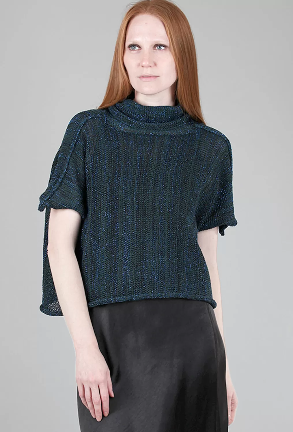 Flash Sale Evie Lou Abby Sparkle Sweater, Emerald Lurex