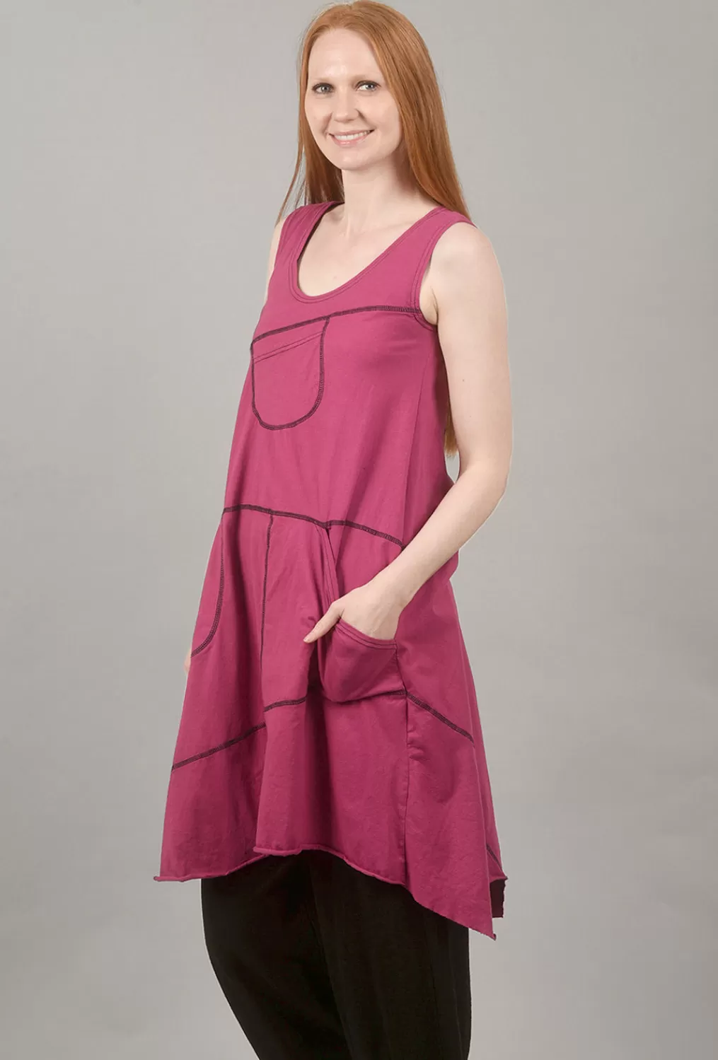 Hot Evie Lou Benito Dress, Raspberry