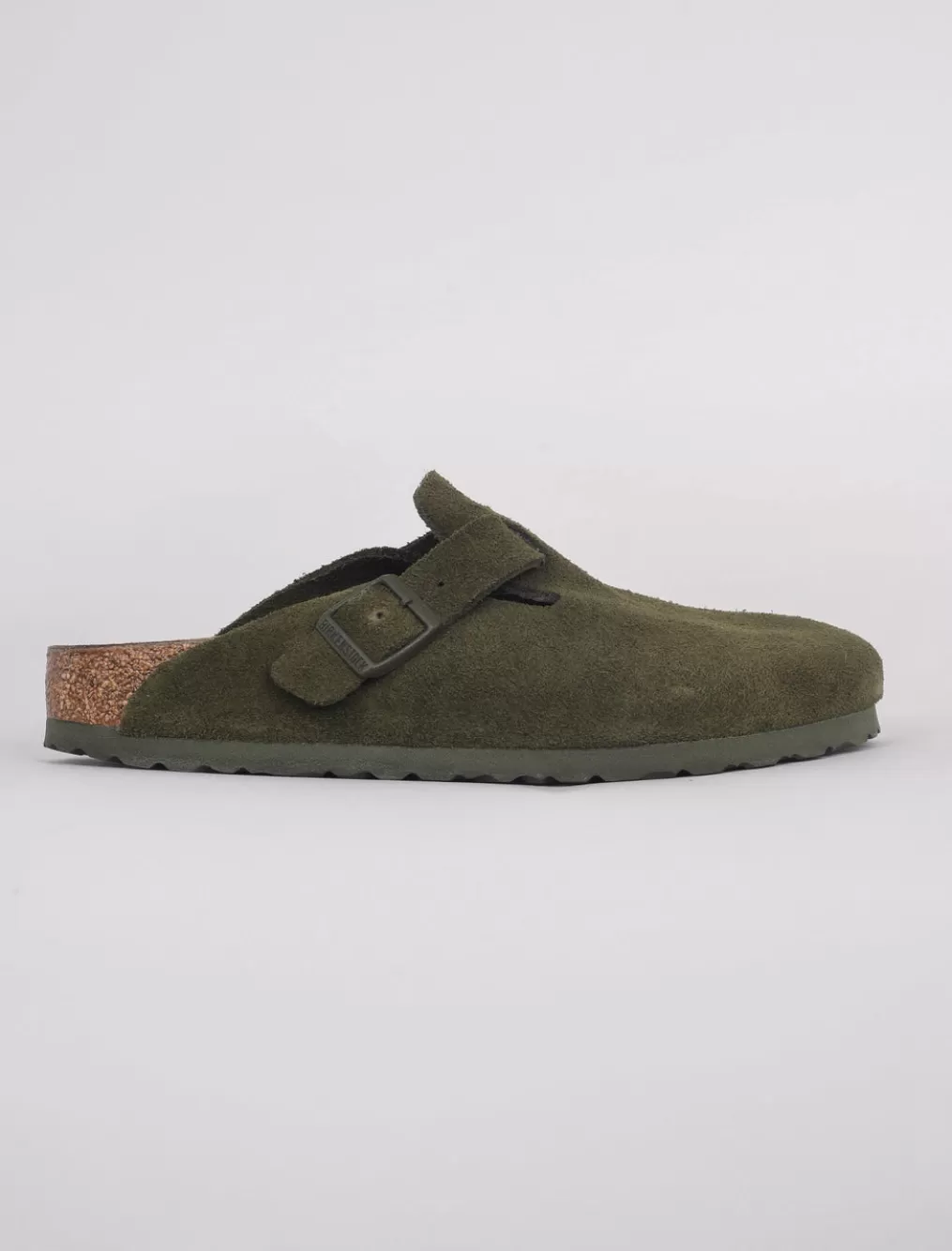 Fashion Evie Lou Boston Clog, Thyme Suede