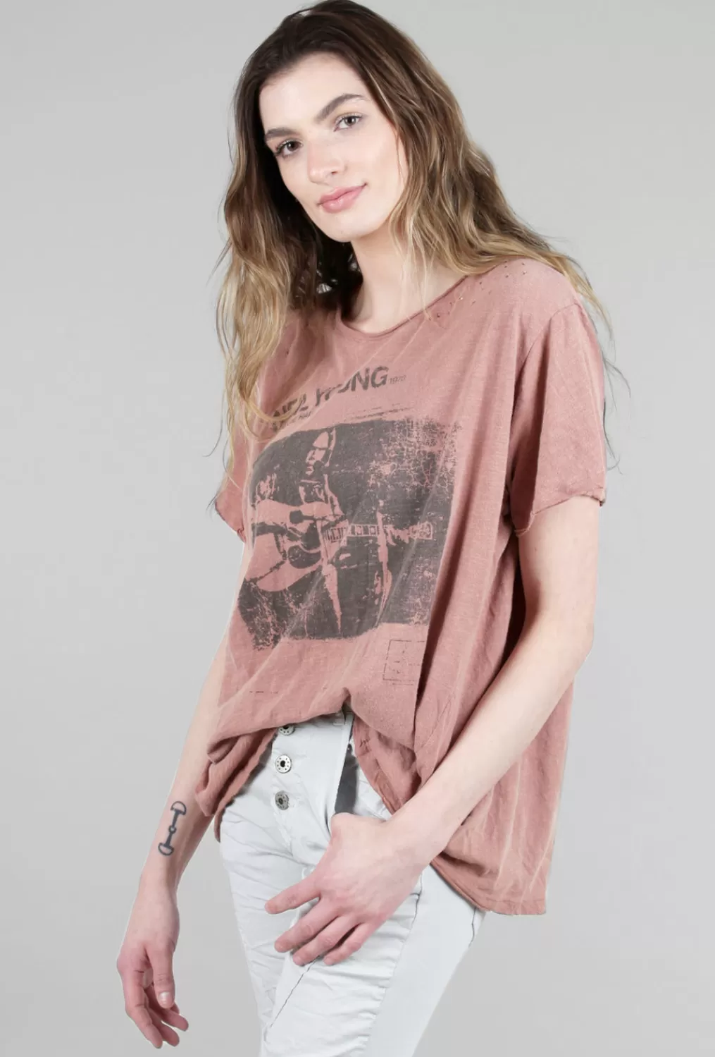 Fashion Evie Lou Boyfriend Tee, Bisou/Carnegie Hall