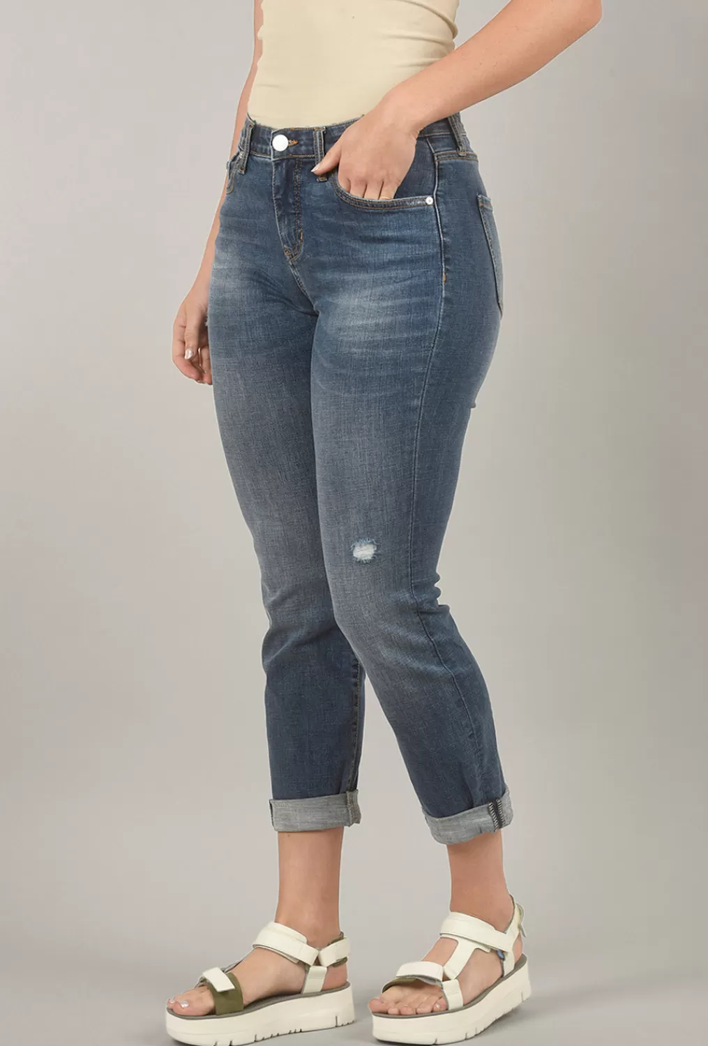 Hot Evie Lou Carter Girlfriend Jeans, Everton Blue