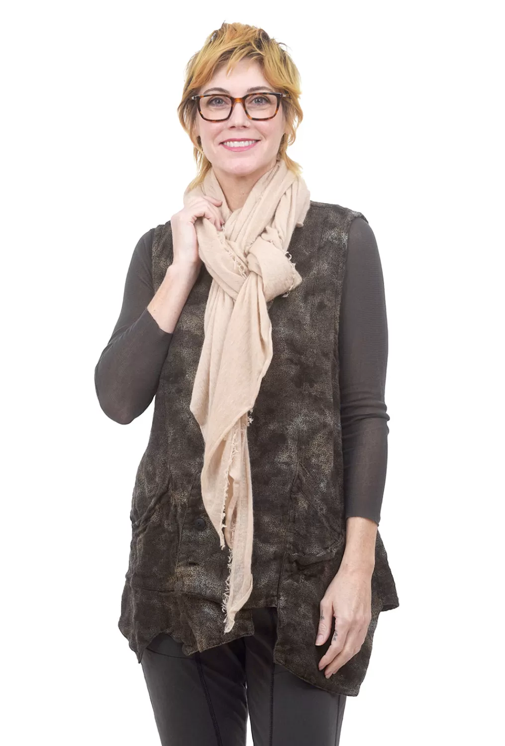 Store Evie Lou Cashmere Love Scarf, Warm Sand