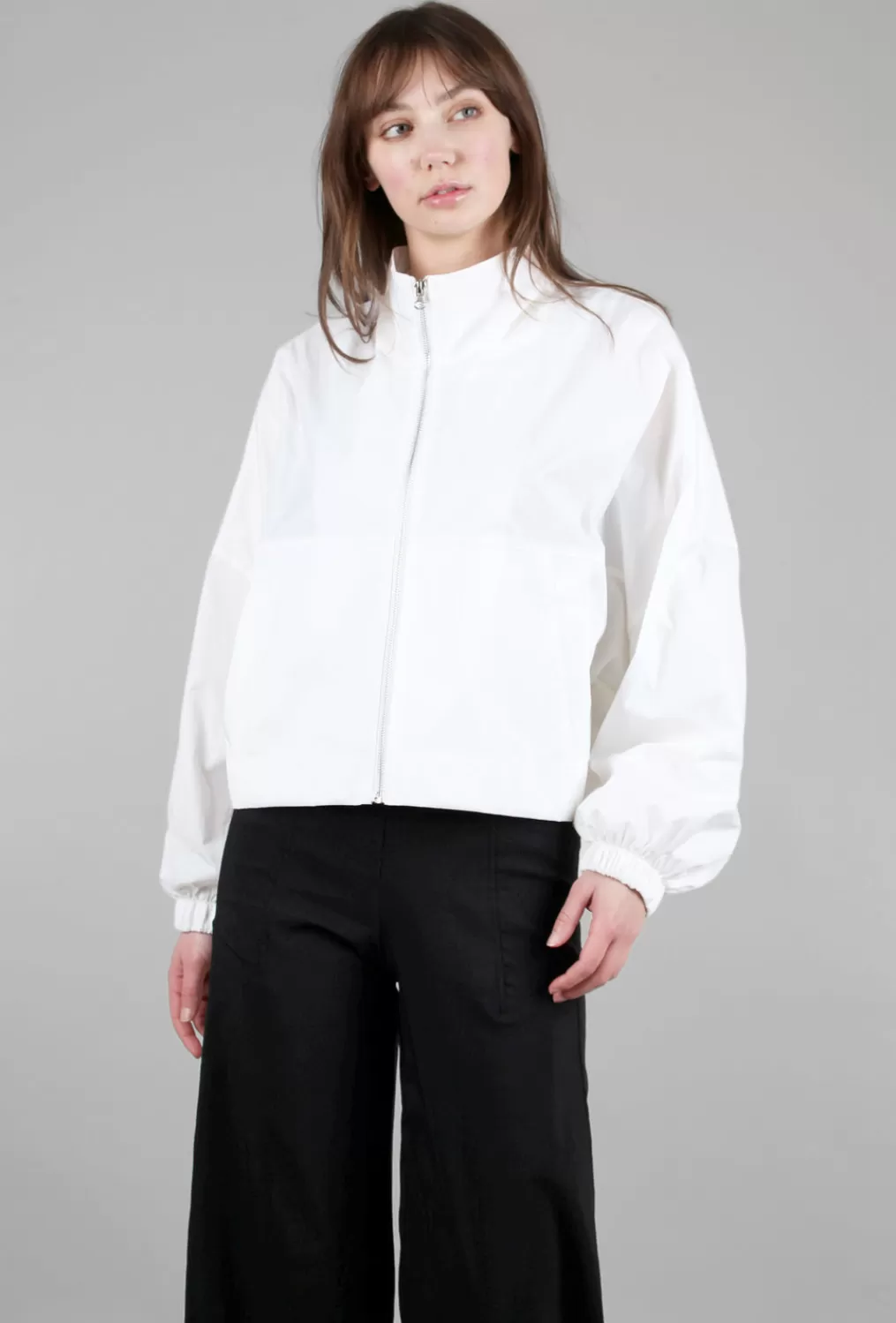 Fashion Evie Lou Chic Bomber Jacket, White