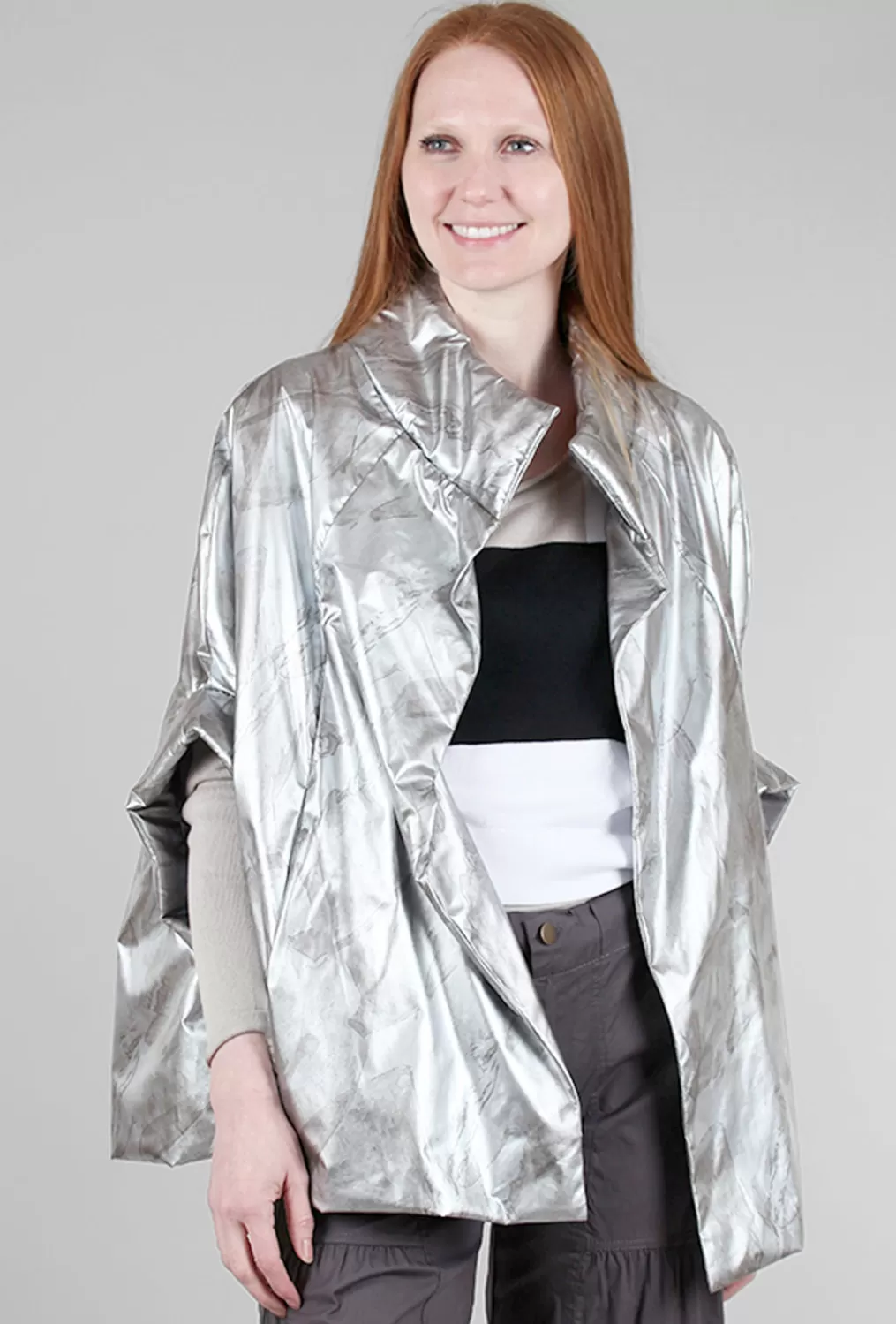 Cheap Evie Lou Chic Techno Cape, Marble