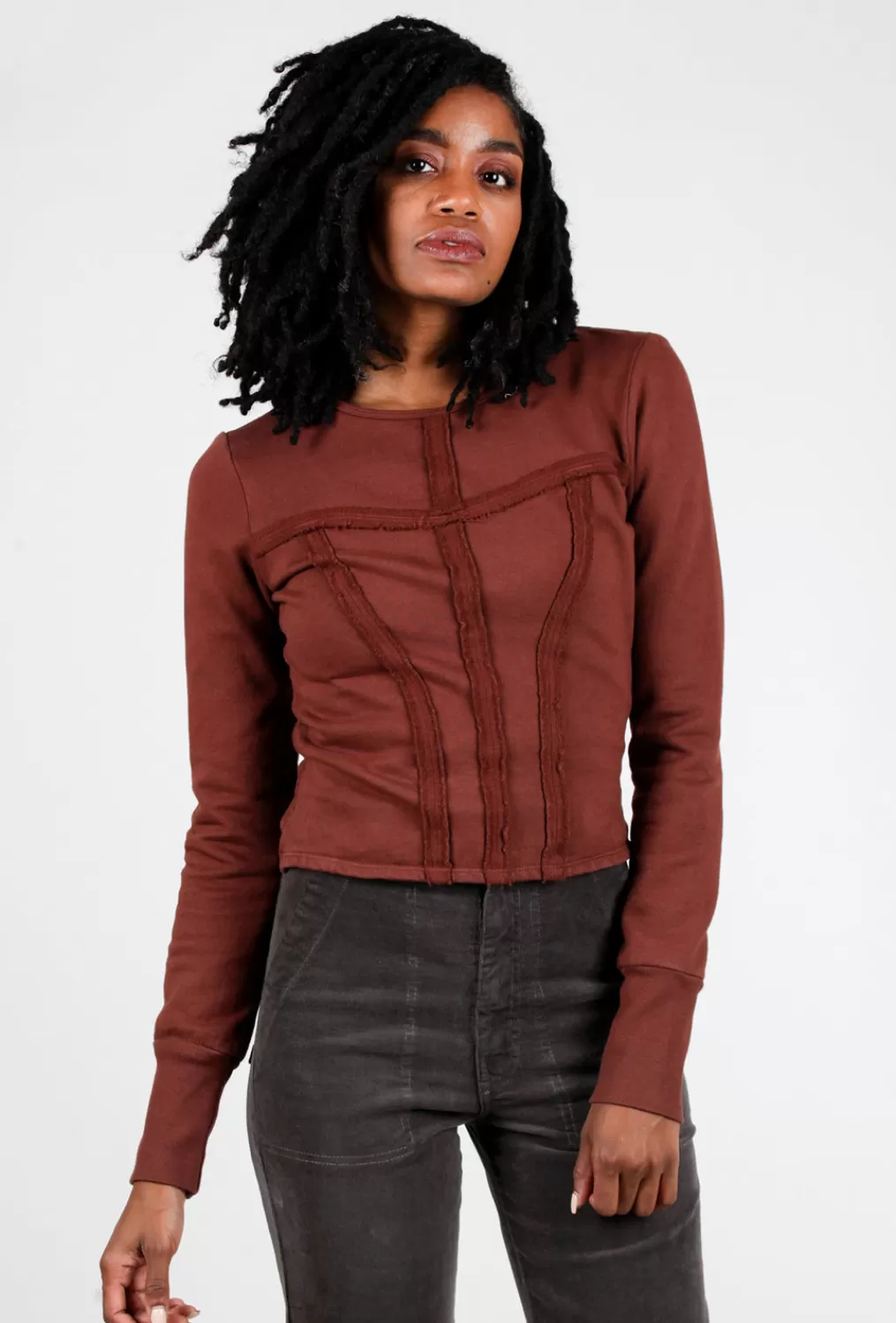 Outlet Evie Lou Confess Top, Cinnamon