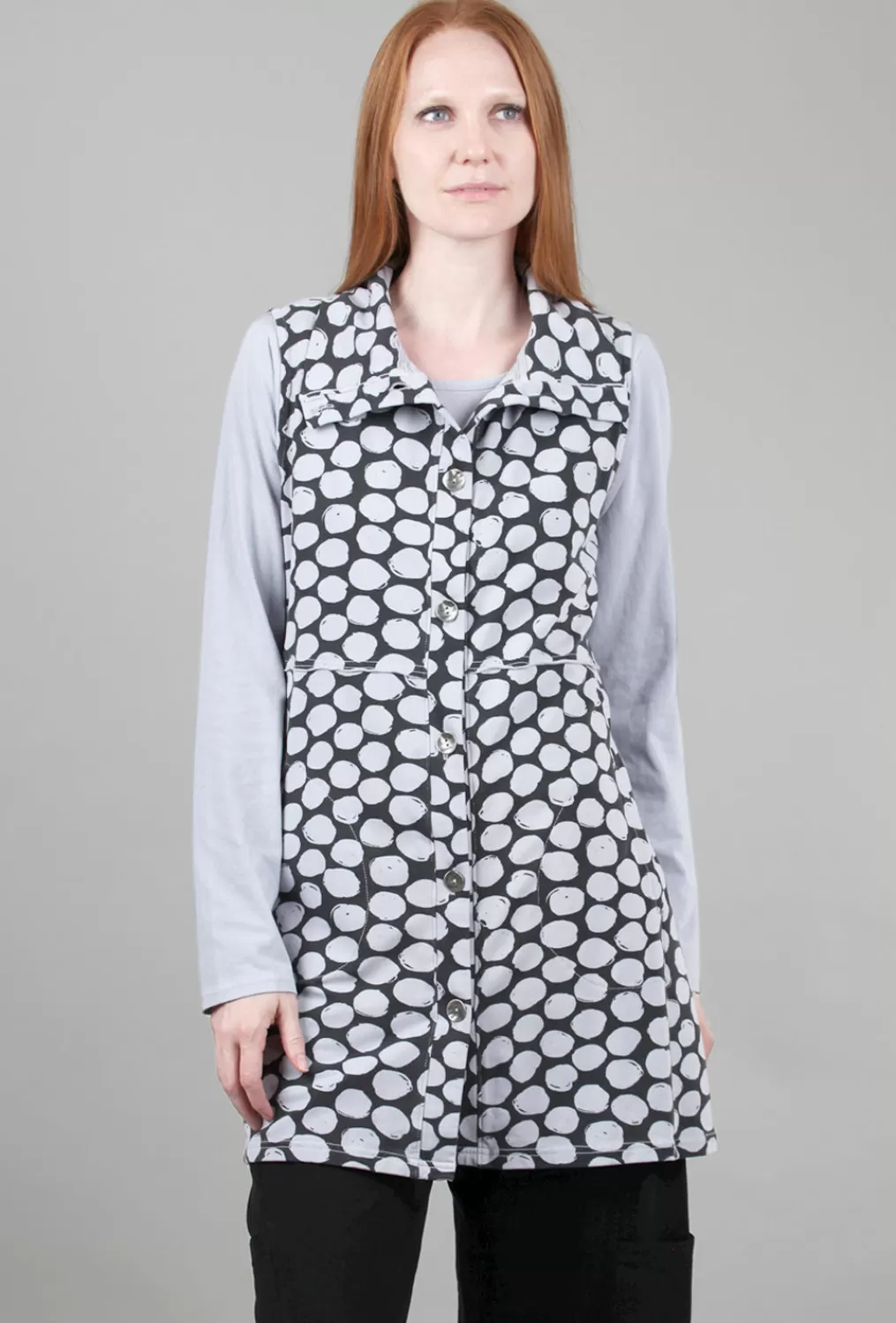 Online Evie Lou Cotton Dot Vest, Cloud