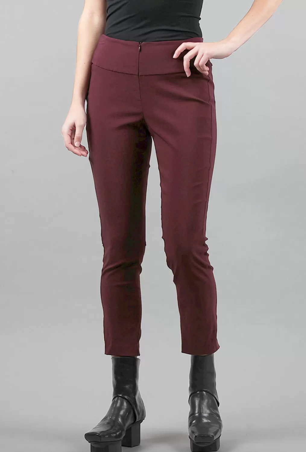 Clearance Evie Lou Cropped Hudson Pant, Rust