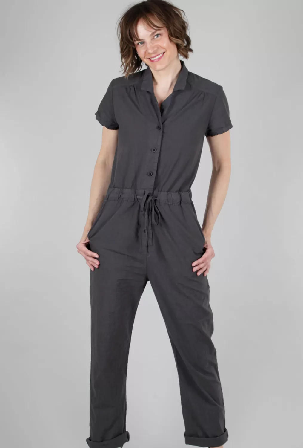 Hot Evie Lou Crush A Lot Jumpsuit, Graphite