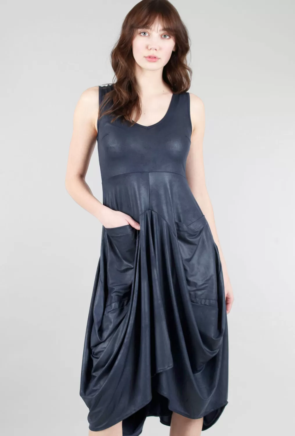Sale Evie Lou Dante Shine Dress, Ink Vintage