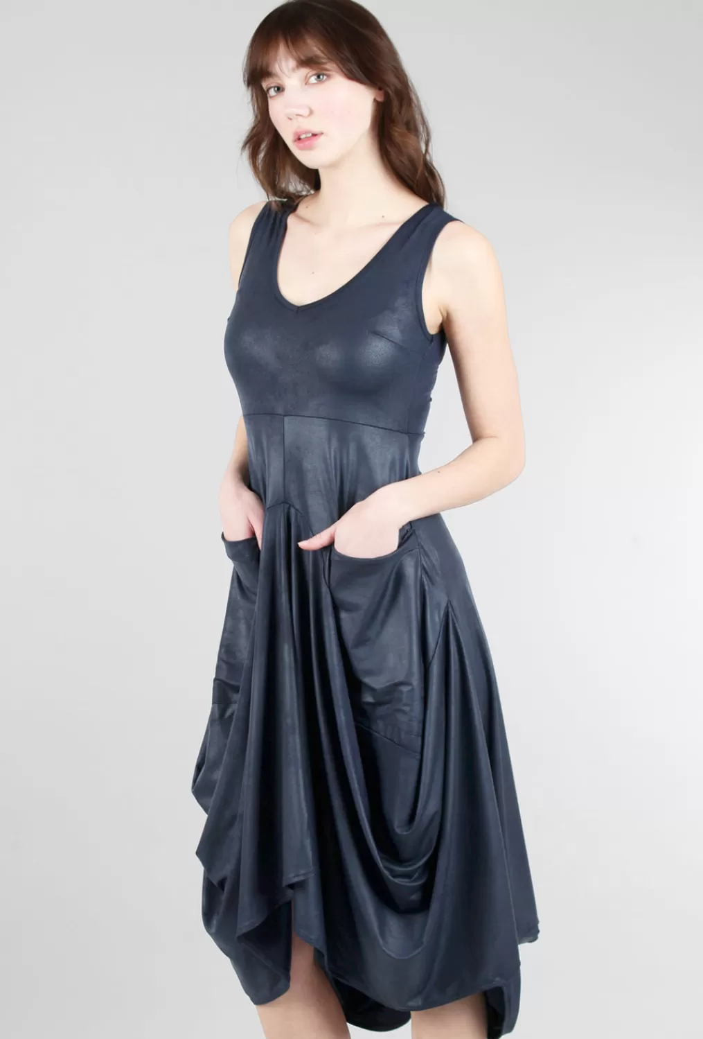 Sale Evie Lou Dante Shine Dress, Ink Vintage