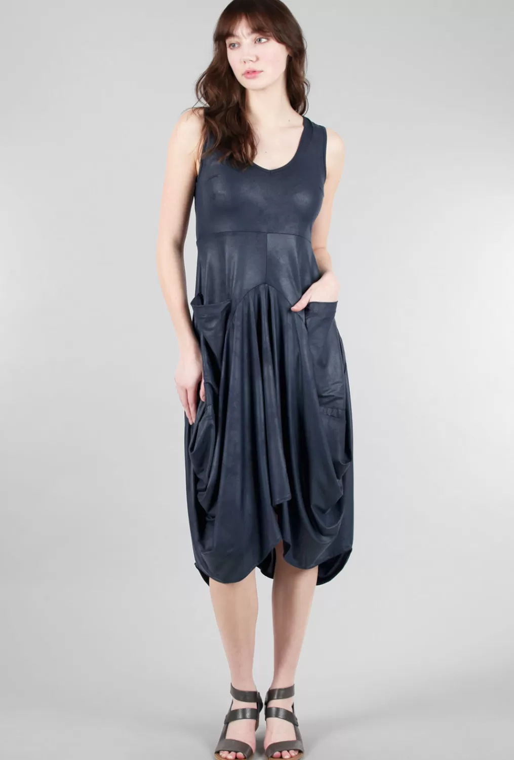 Sale Evie Lou Dante Shine Dress, Ink Vintage