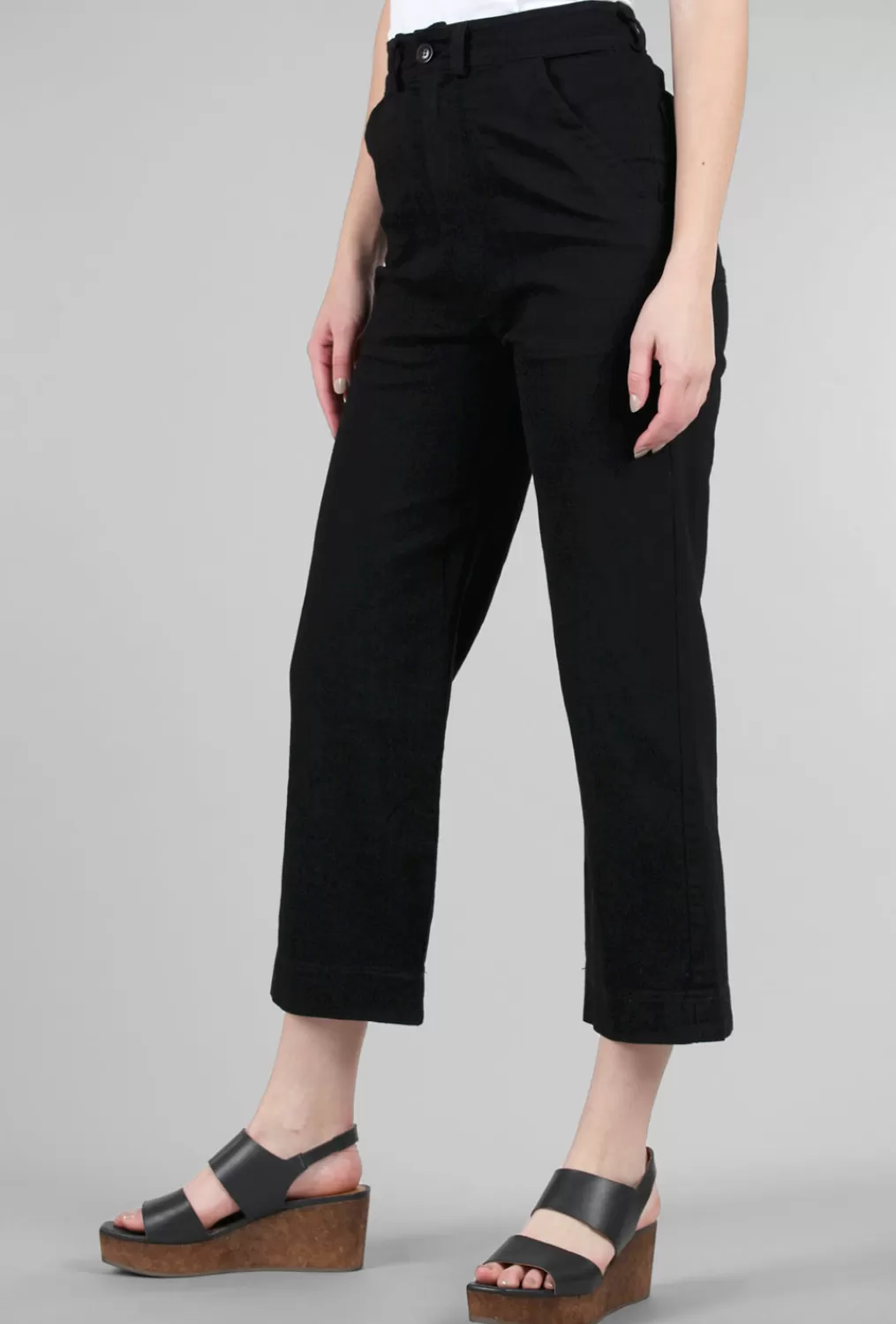 Store Evie Lou Denim Boiler Pant, Black