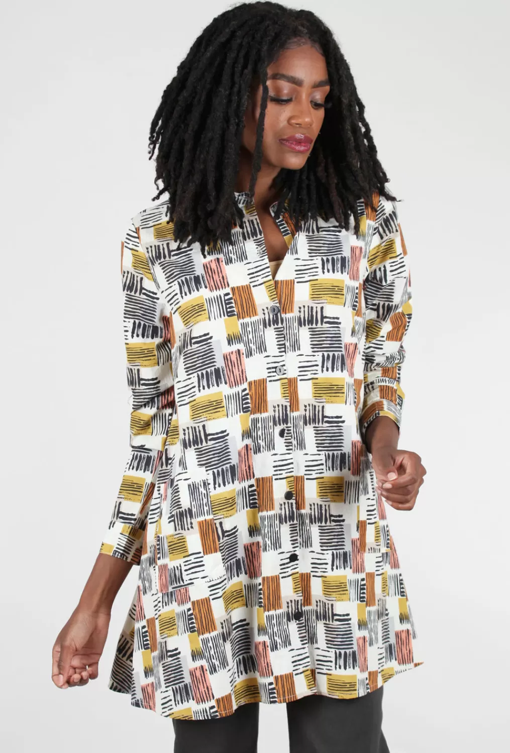 Shop Evie Lou Destin Tunic, Rhythm Orange