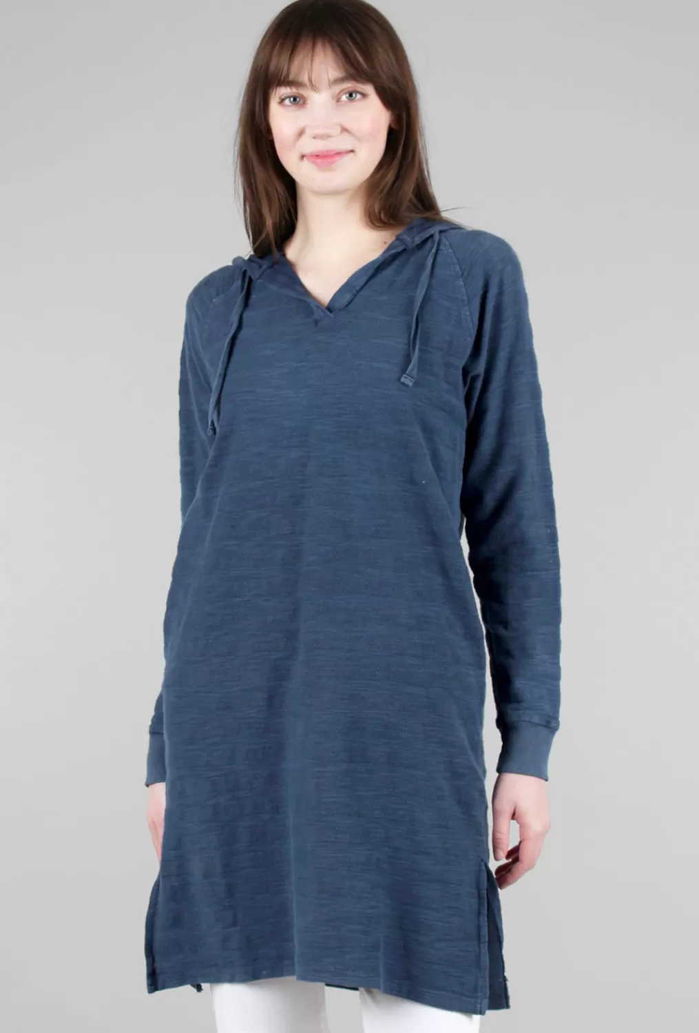 Flash Sale Evie Lou Dimensional-Texture Hoodie Dress, Navy