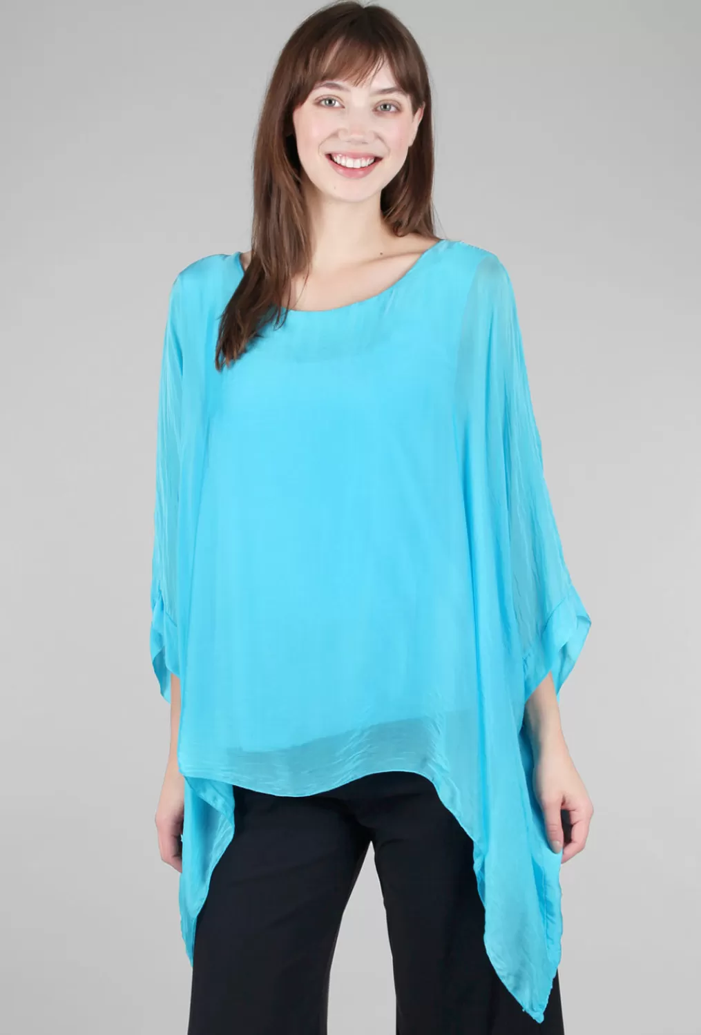 Online Evie Lou Dolman Drama Top, Bright Blue