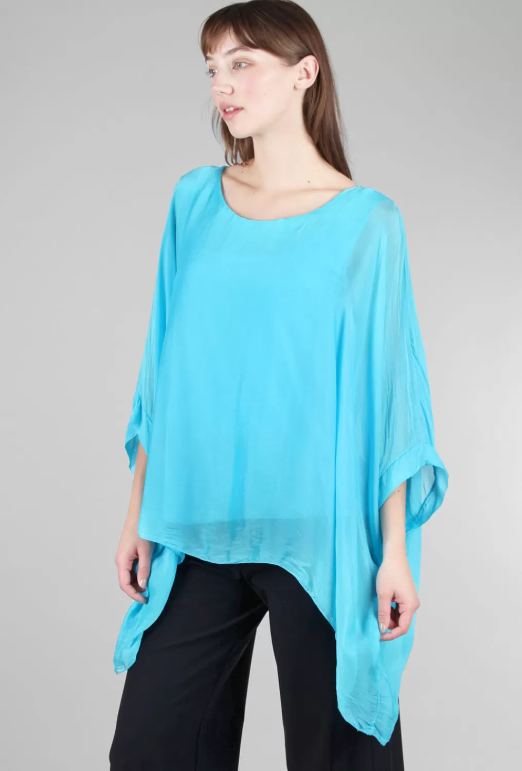 Online Evie Lou Dolman Drama Top, Bright Blue