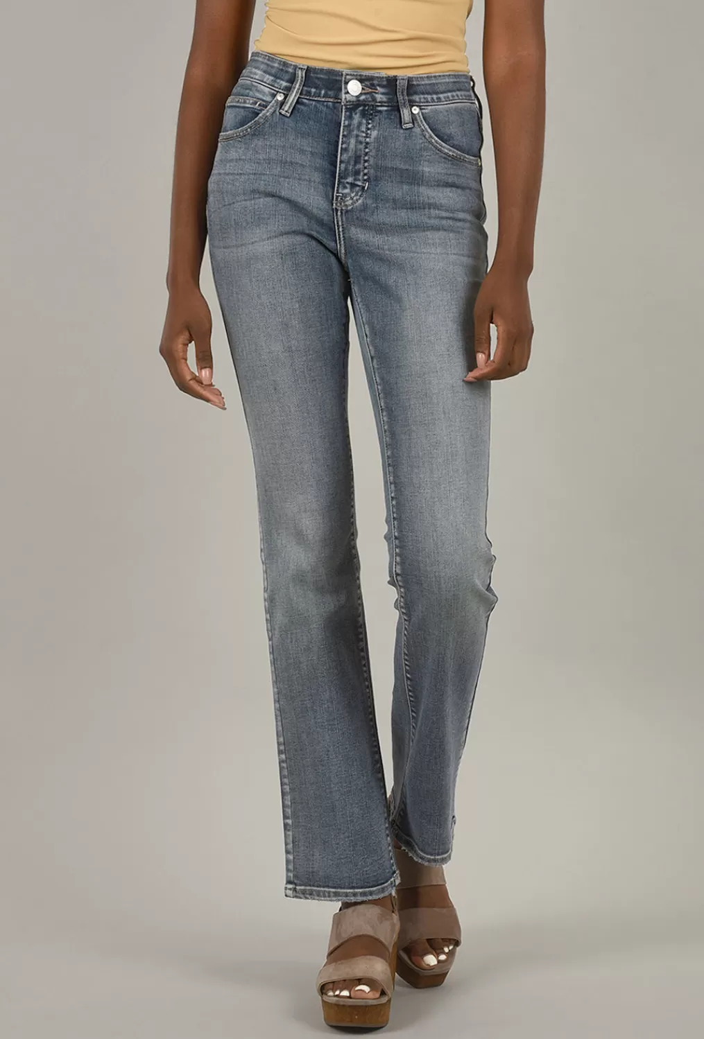 Cheap Evie Lou Eloise Bootcut Denim, Mid-Vintage Blue