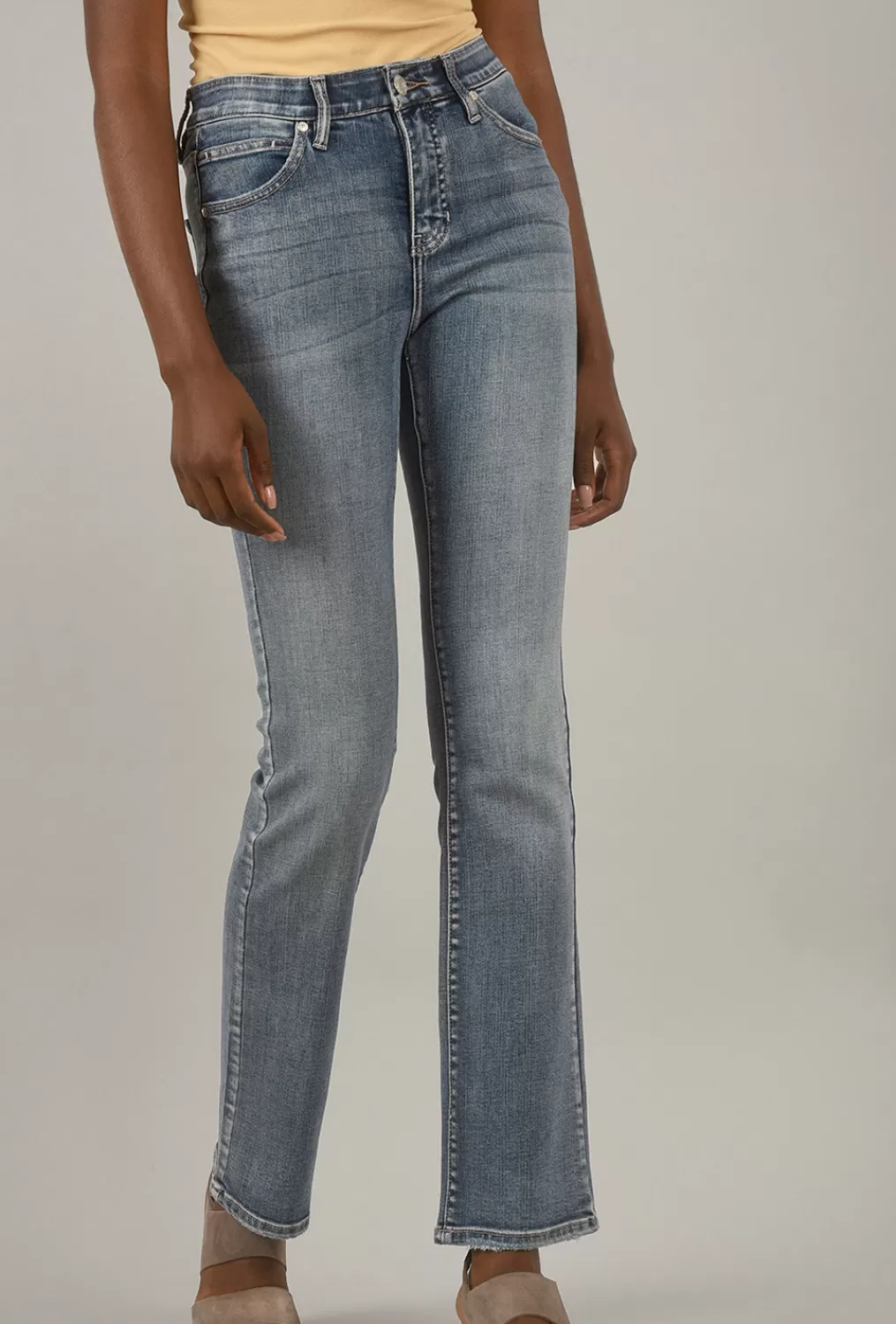 Cheap Evie Lou Eloise Bootcut Denim, Mid-Vintage Blue