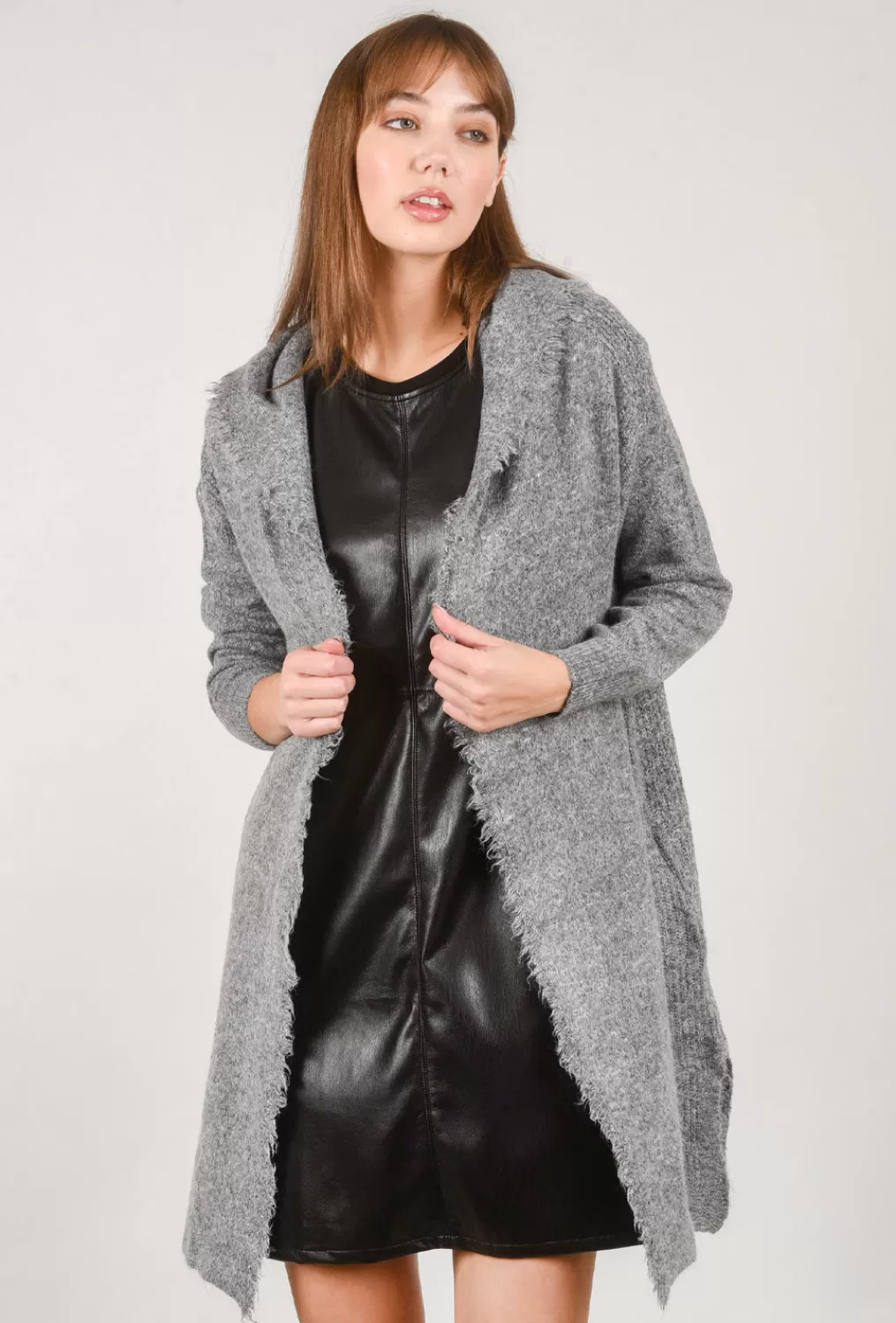 Shop Evie Lou Emma Cardie, Charcoal