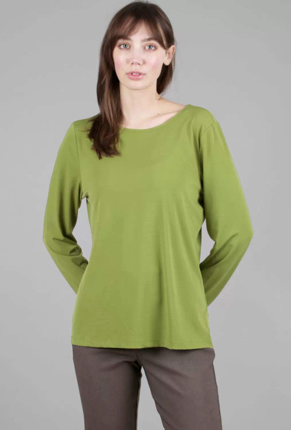 Sale Evie Lou Foundation Knit L/S Tee, Moss