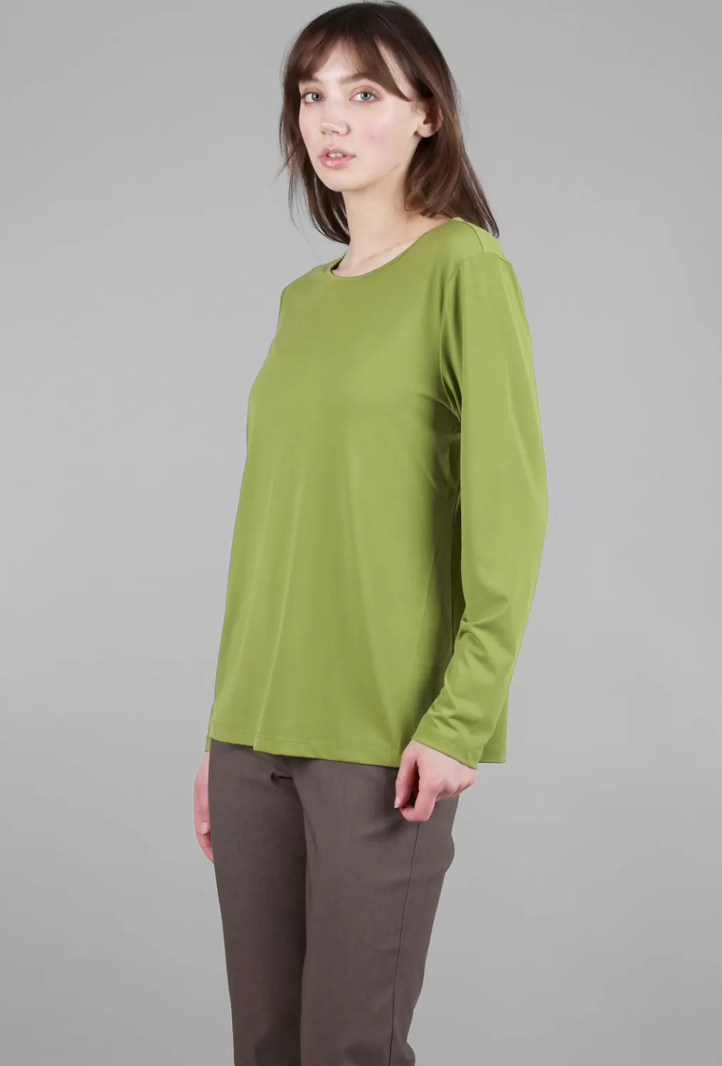 Sale Evie Lou Foundation Knit L/S Tee, Moss