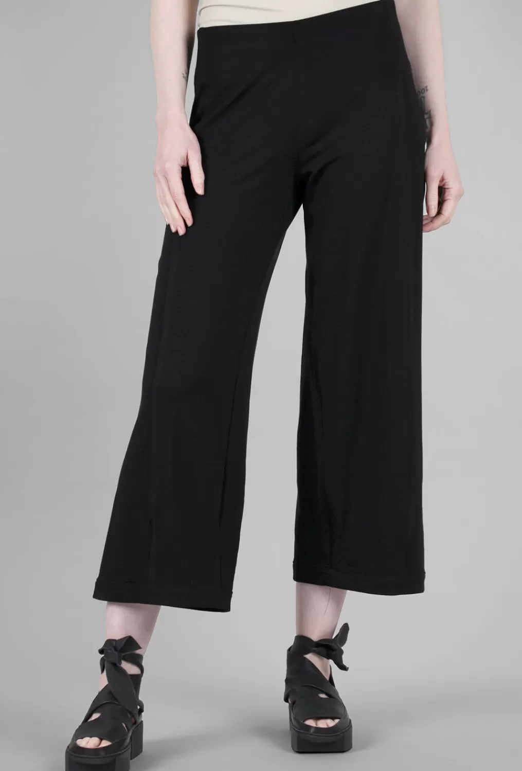 Shop Evie Lou French Terry Darlene Pants, Black