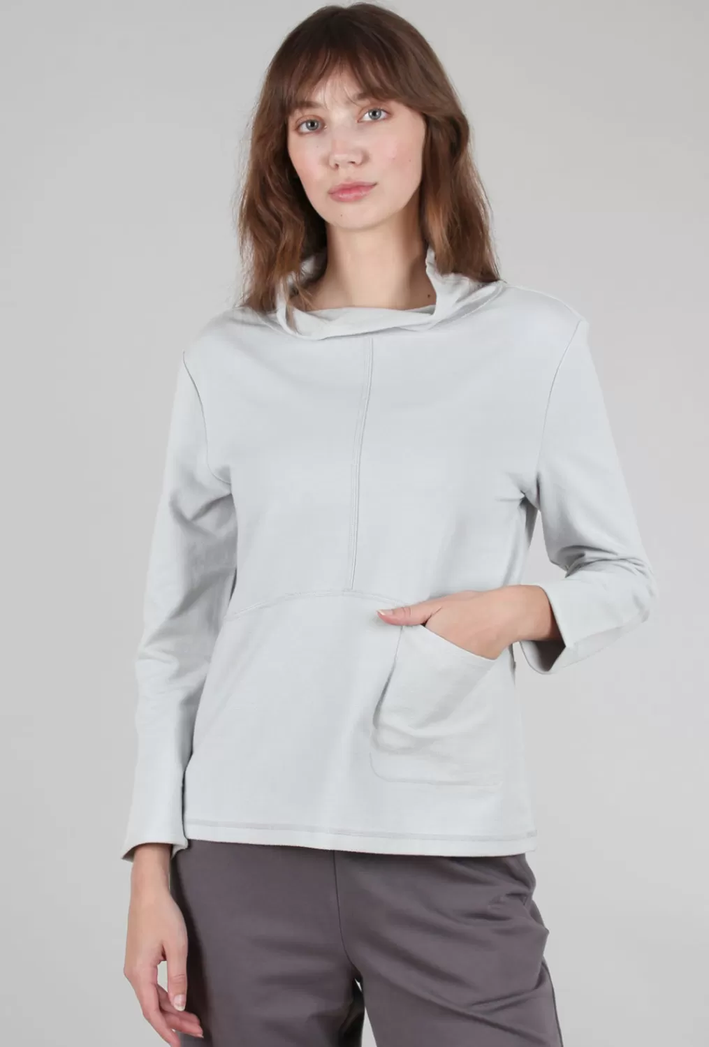 Shop Evie Lou French Terry Pocket Pullover, Dune