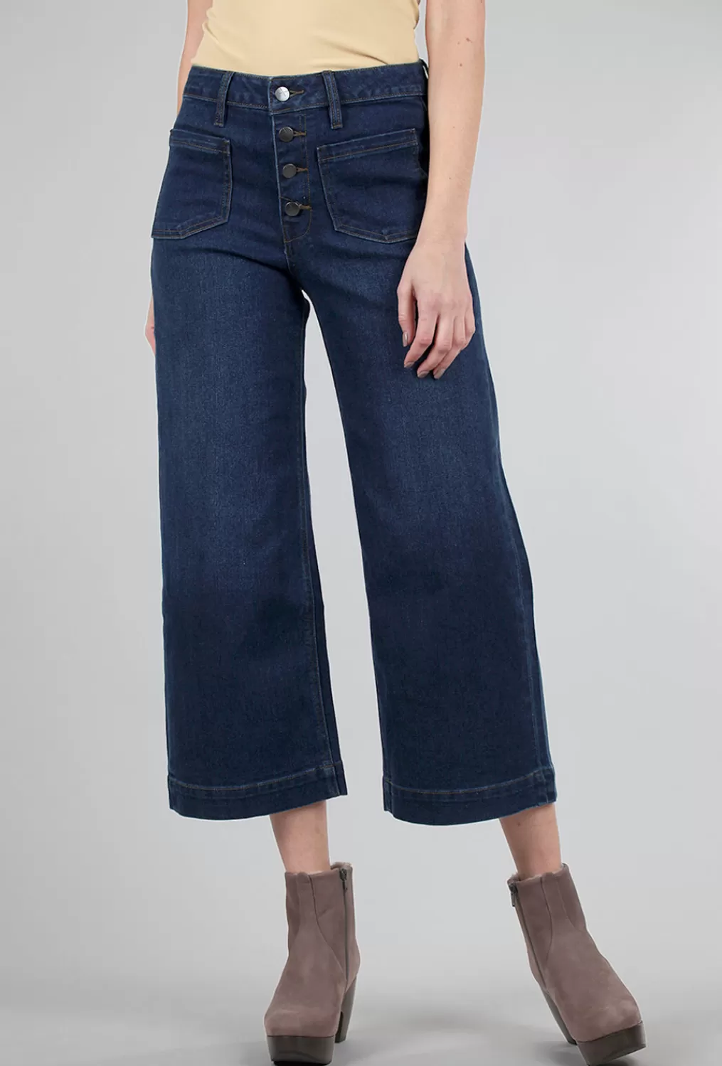 Shop Evie Lou Greta Denim, Backward Blue