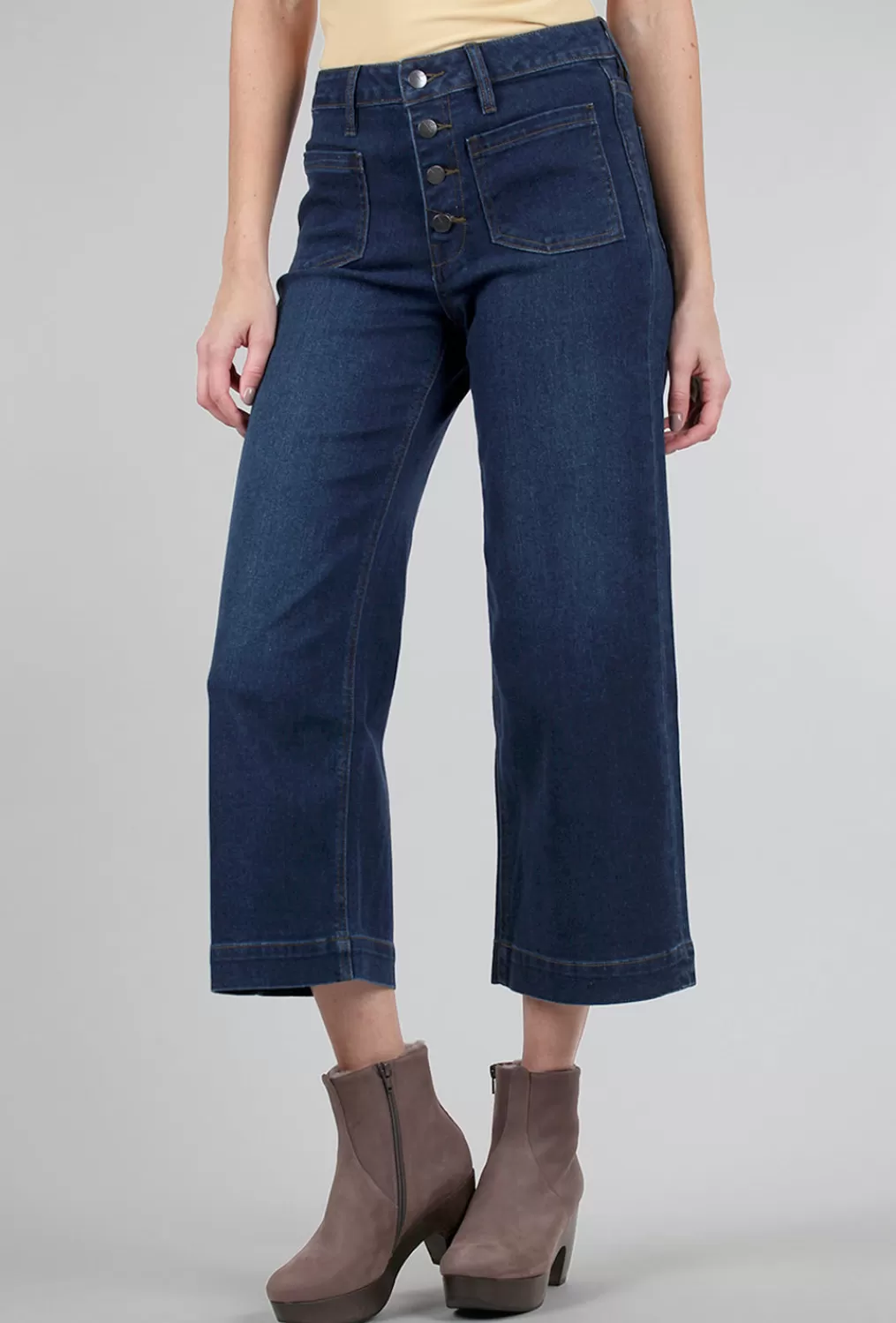 Shop Evie Lou Greta Denim, Backward Blue