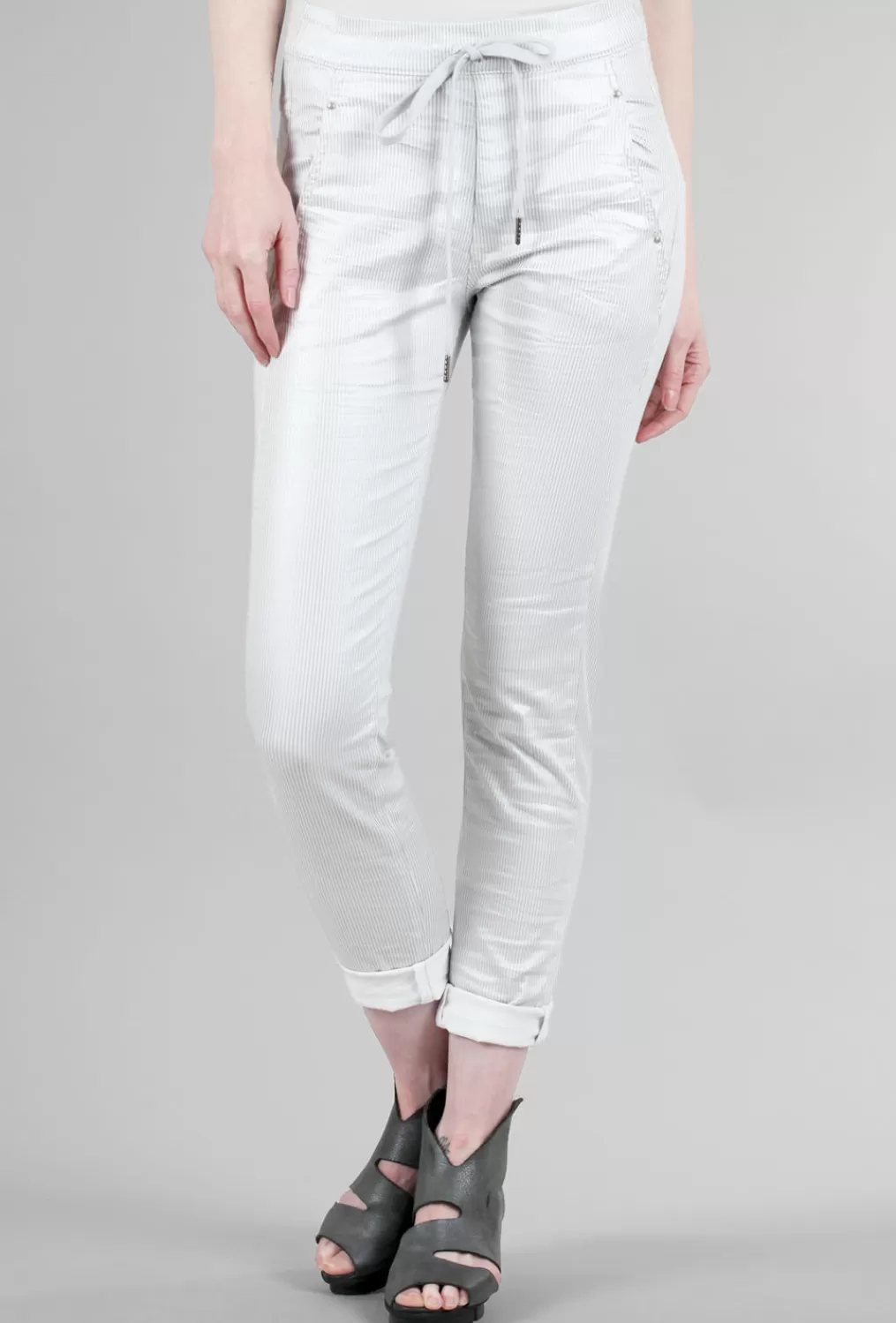 Cheap Evie Lou Iconic Stretch Jeans, White/Silver