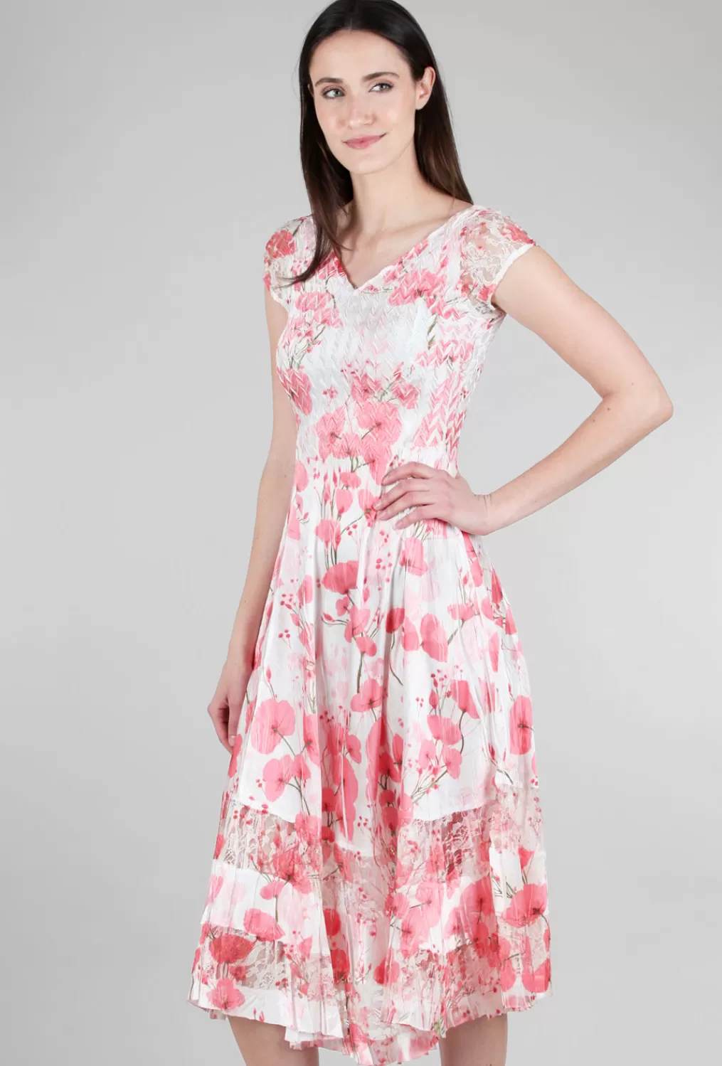 Clearance Evie Lou Isa Bloom Dress, Pink