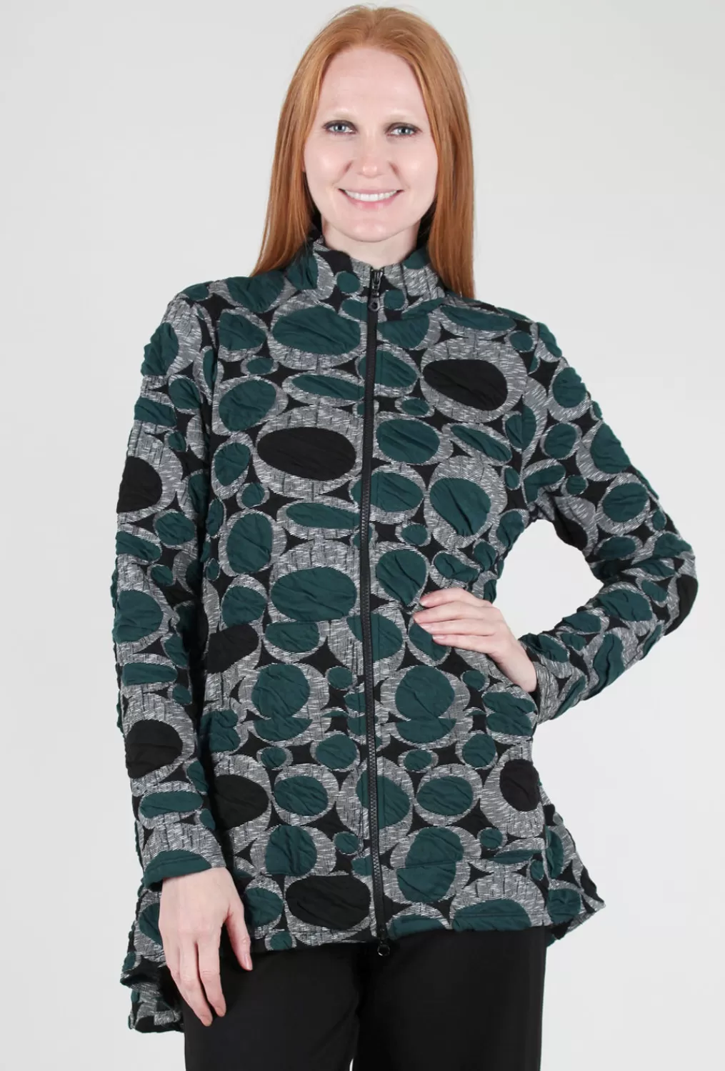 New Evie Lou Jane Tidepool Jacket, Teal