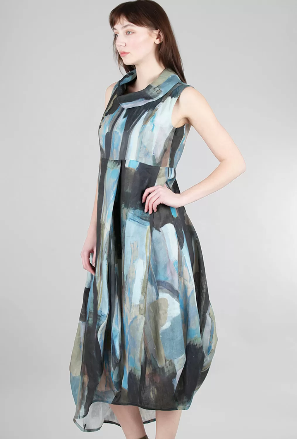 New Evie Lou Kaiga Dress, Blue Multi