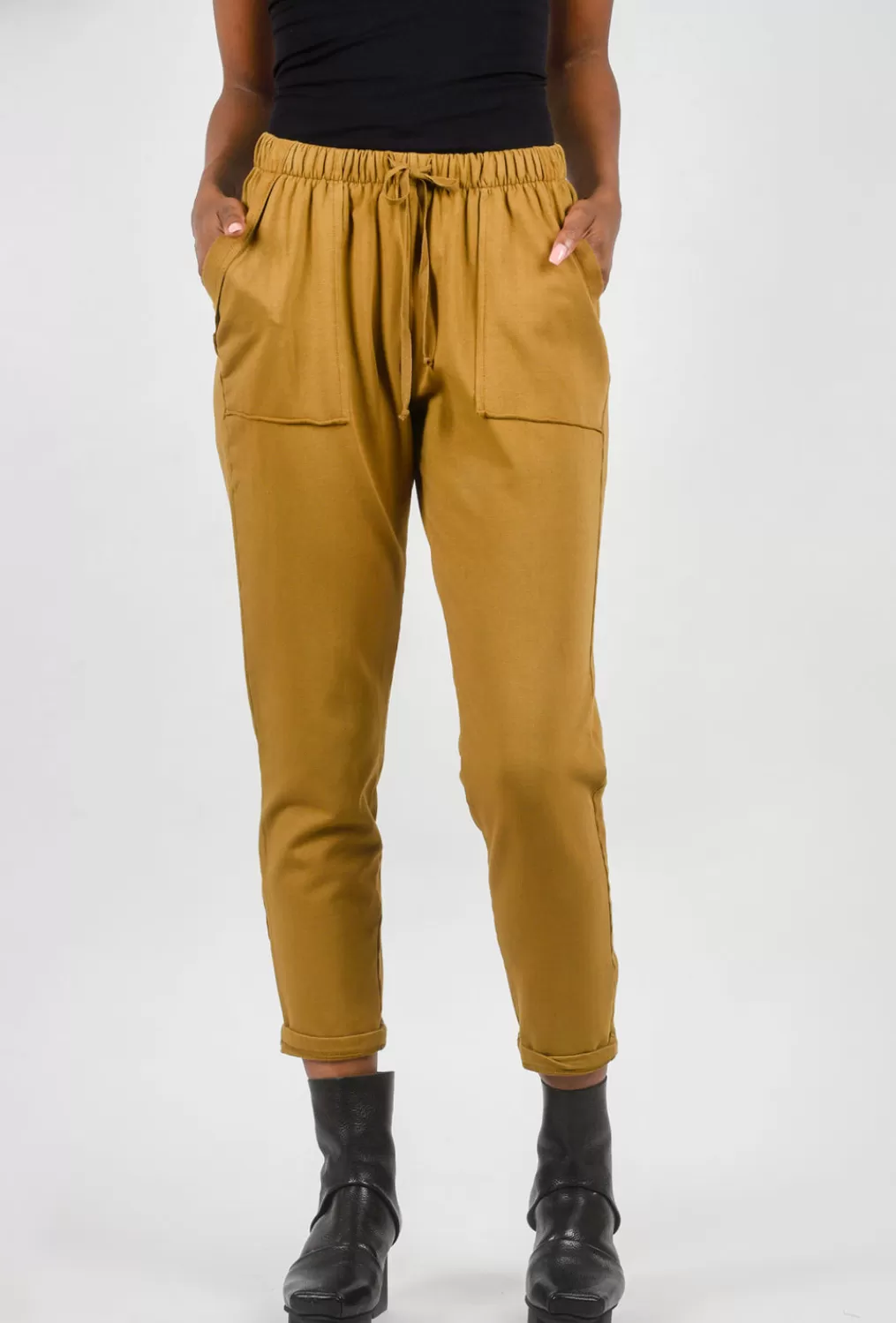 Best Evie Lou Knit Jersey Jogger, Caramel