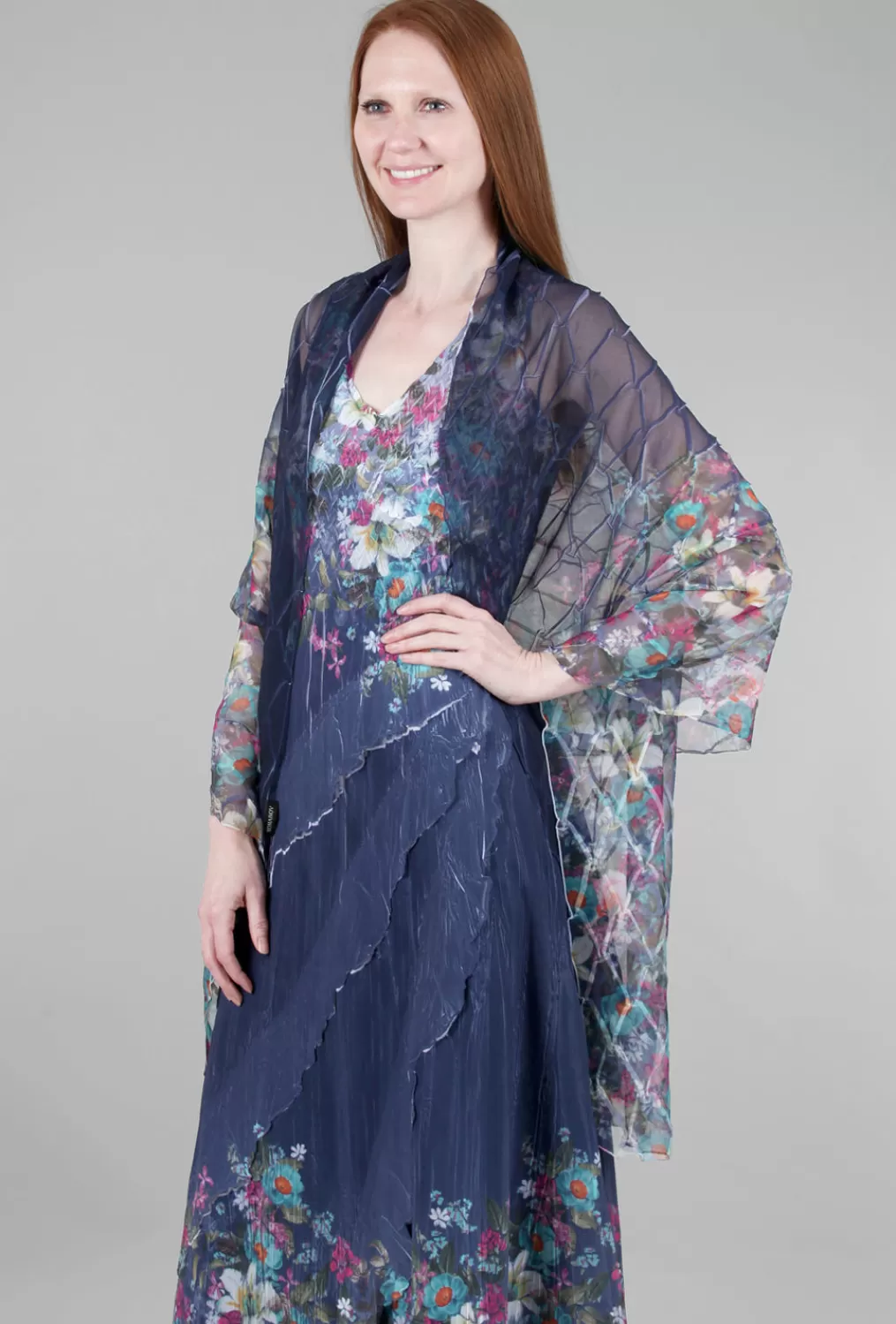 Flash Sale Evie Lou Layer Shawl, Indigo Meadow