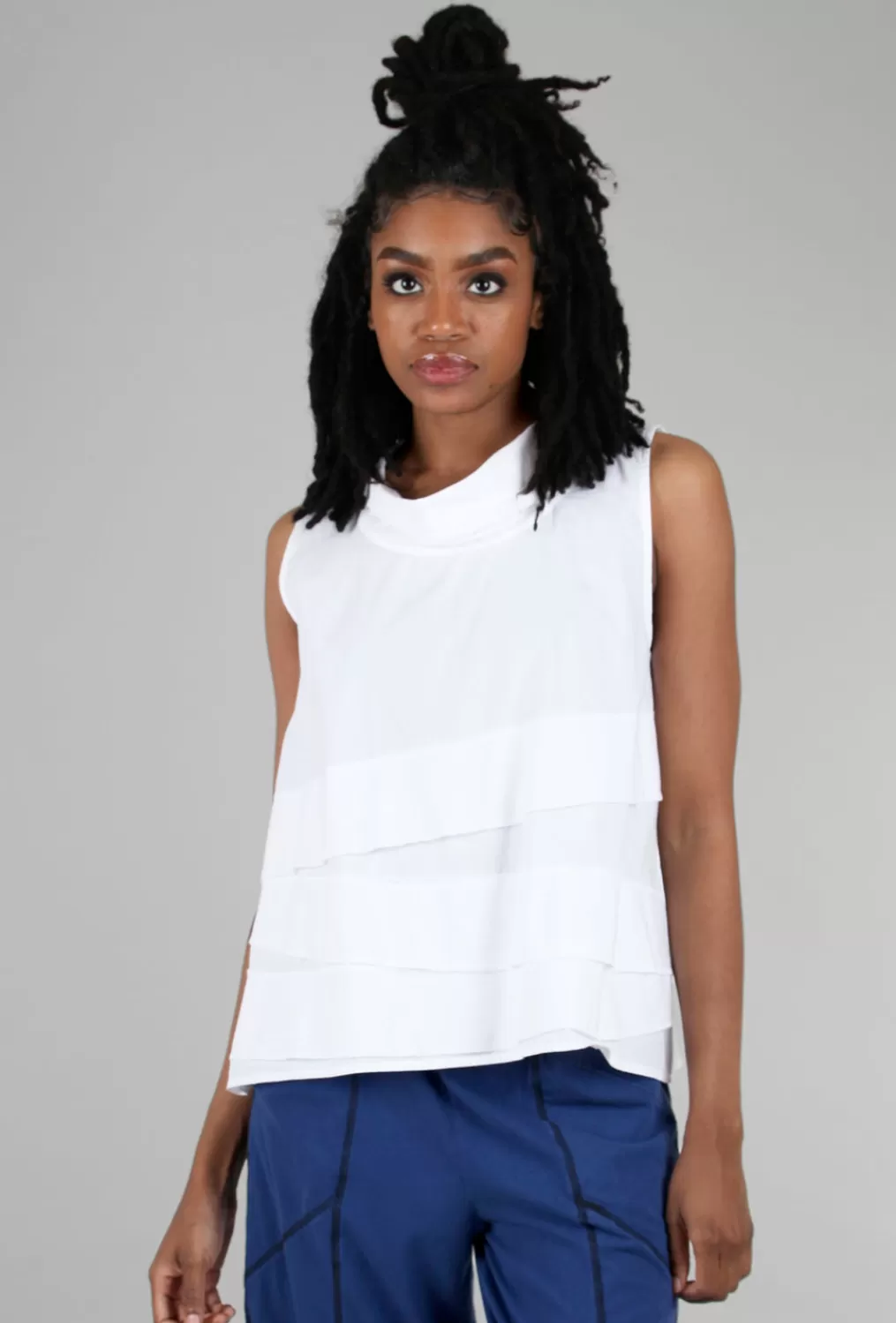 Sale Evie Lou Leilani Tank, White