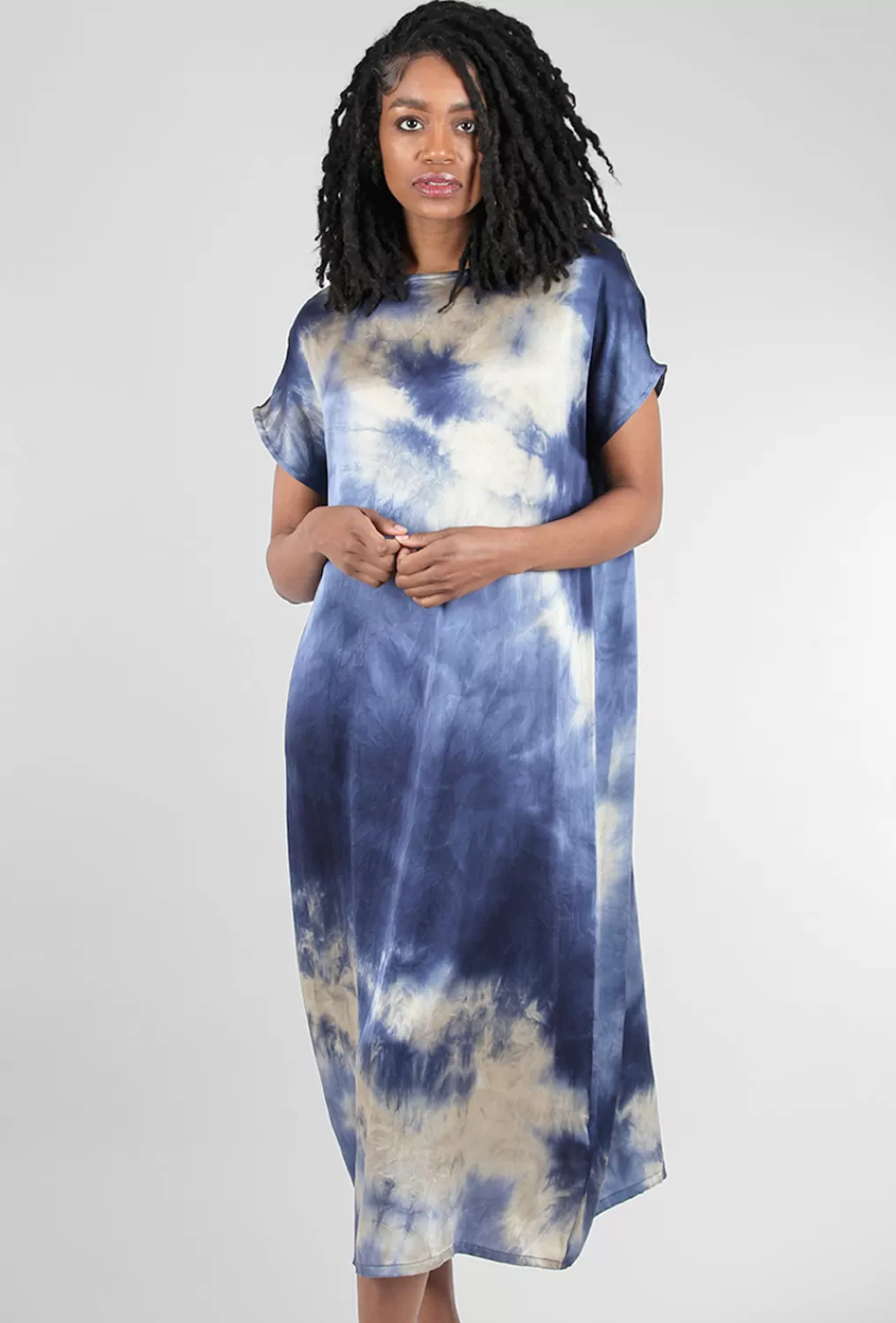 Outlet Evie Lou Liz Tie-Dye Dress, Tempesta Blue