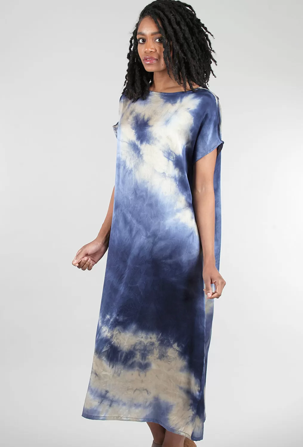 Outlet Evie Lou Liz Tie-Dye Dress, Tempesta Blue