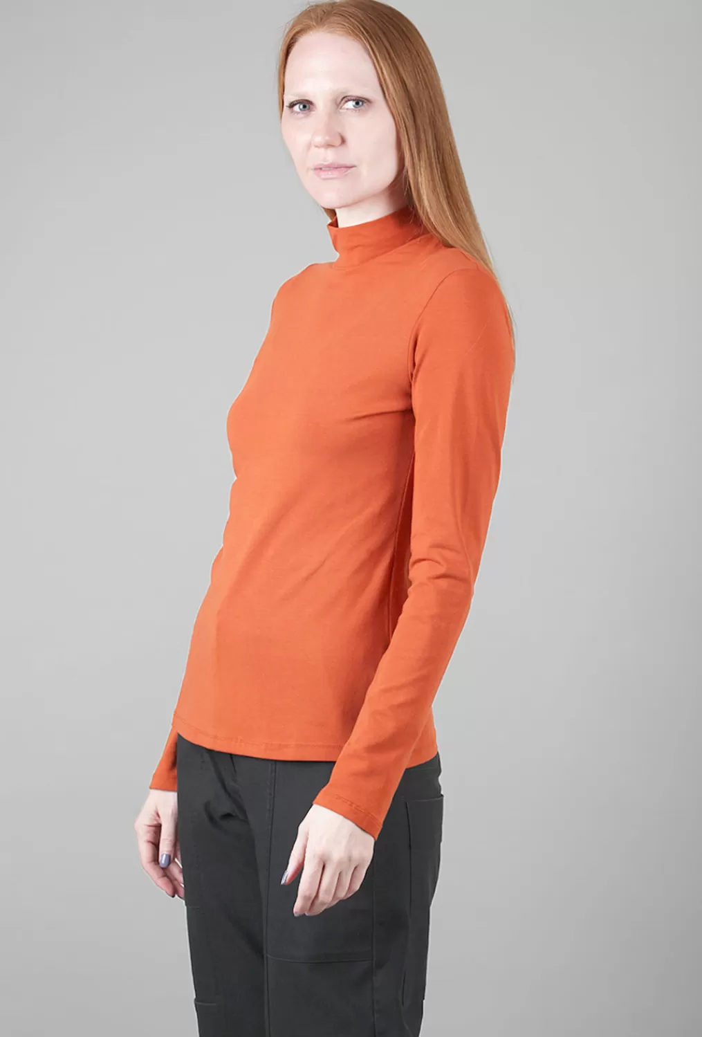 Best Evie Lou Lk Essential Layer Turtleneck, Cinnamon