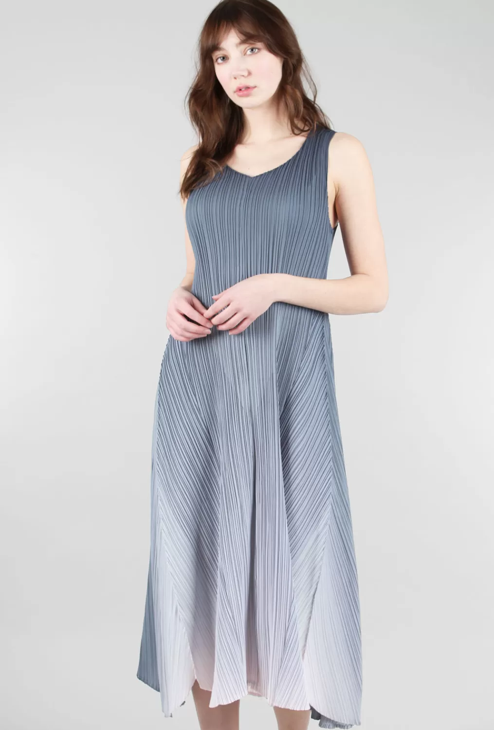 Store Evie Lou Long Estrella Dress, Charcoal Fade