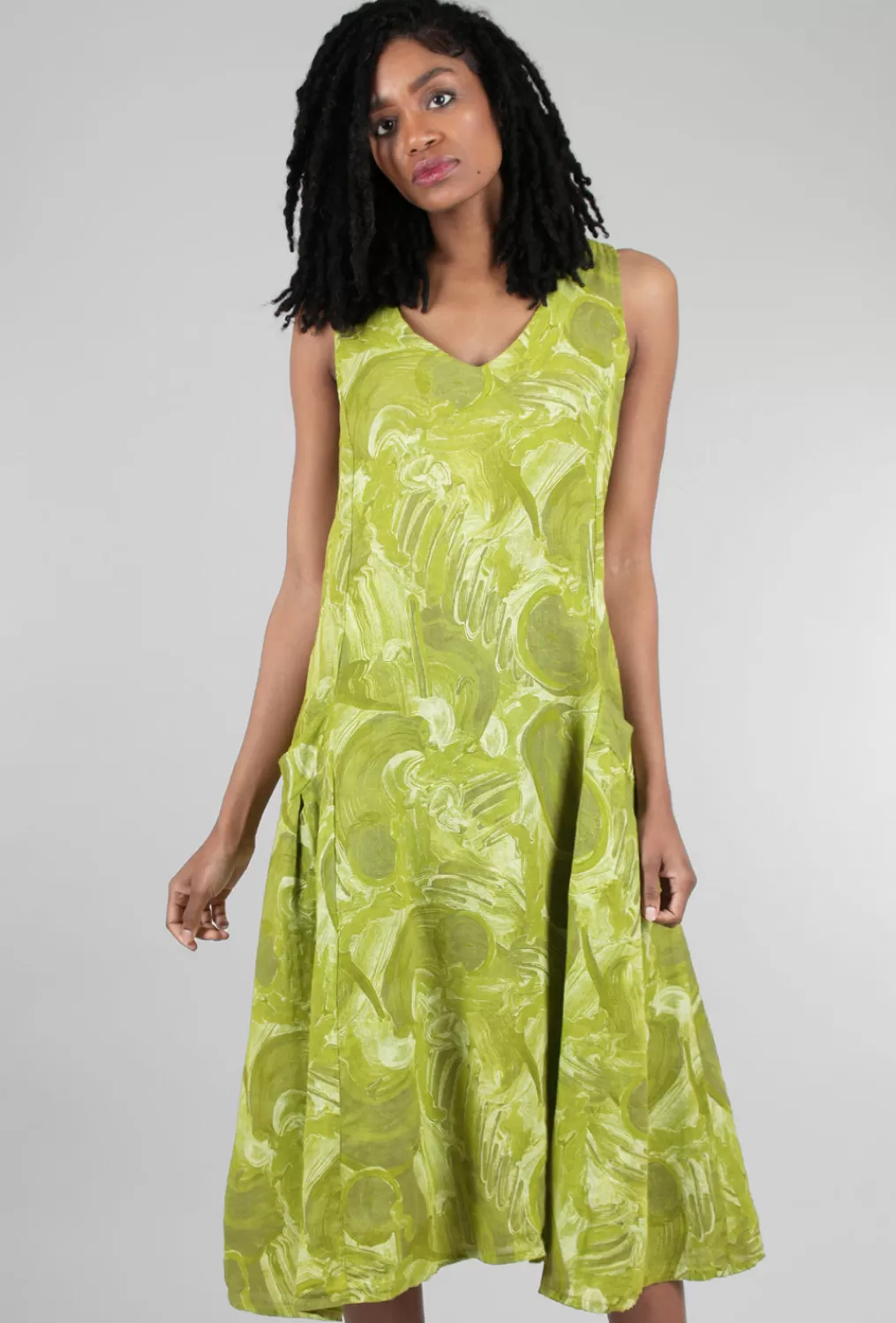 Online Evie Lou Longer Wave Dress, Lemongrass