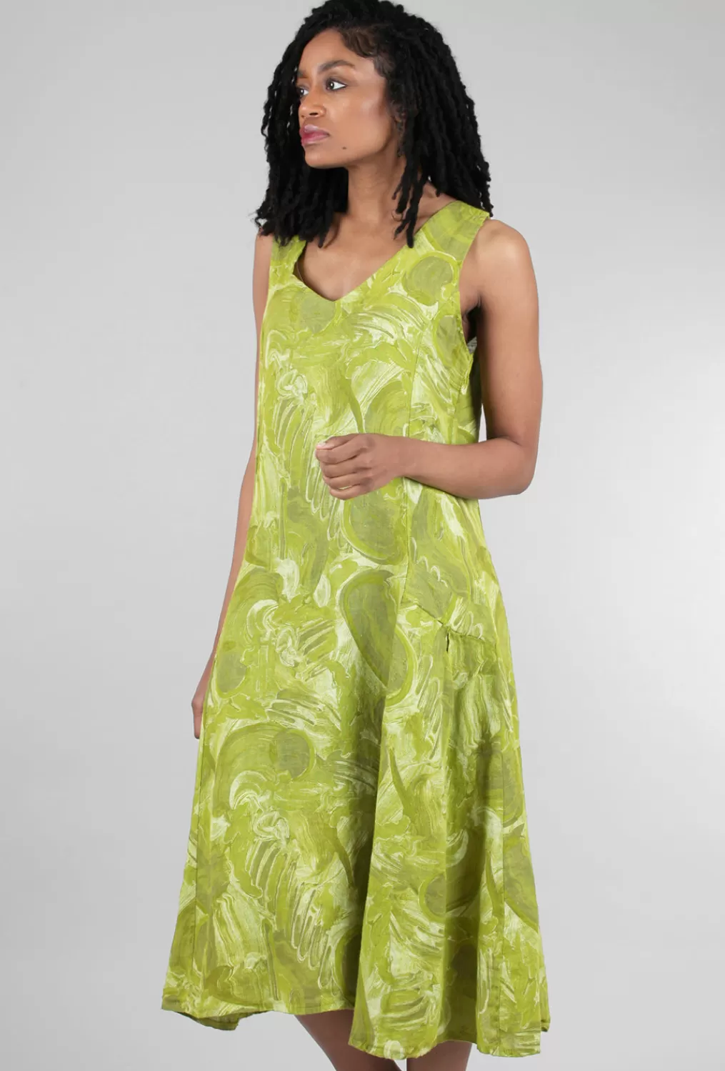 Online Evie Lou Longer Wave Dress, Lemongrass