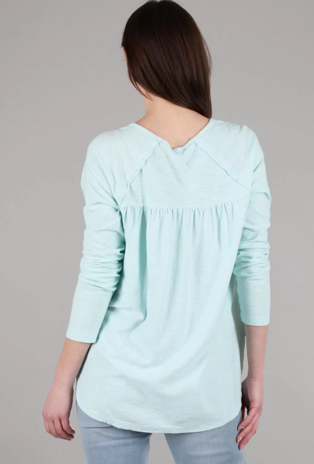 Online Evie Lou L/S Ruched Back Tee, Mente