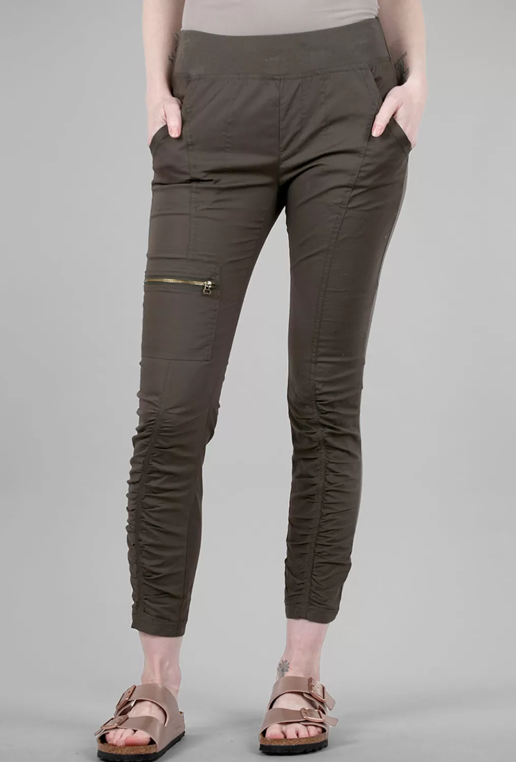 Clearance Evie Lou Malanda Pant, Olive