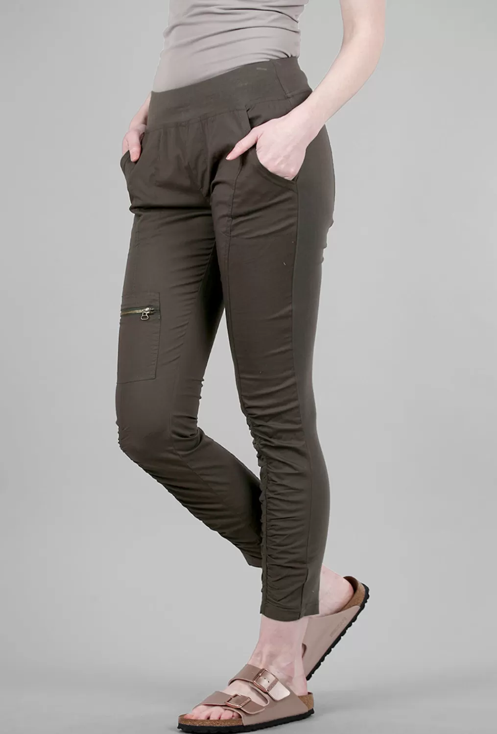 Clearance Evie Lou Malanda Pant, Olive