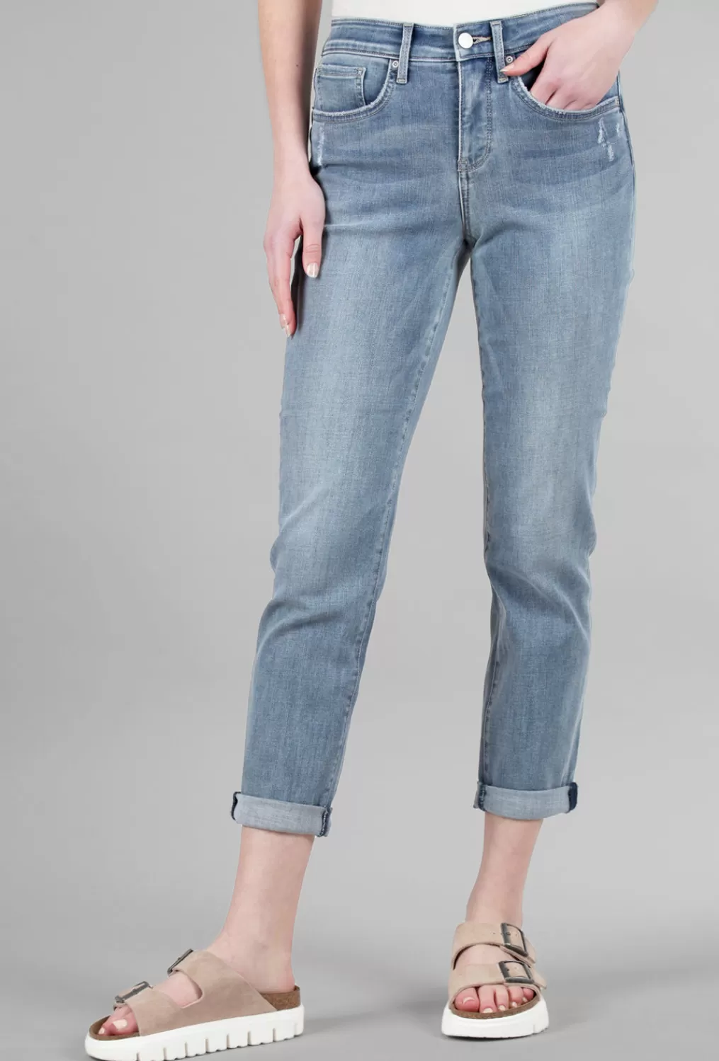 Discount Evie Lou Margot Girlfriend Jeans, Angel Blue Wash