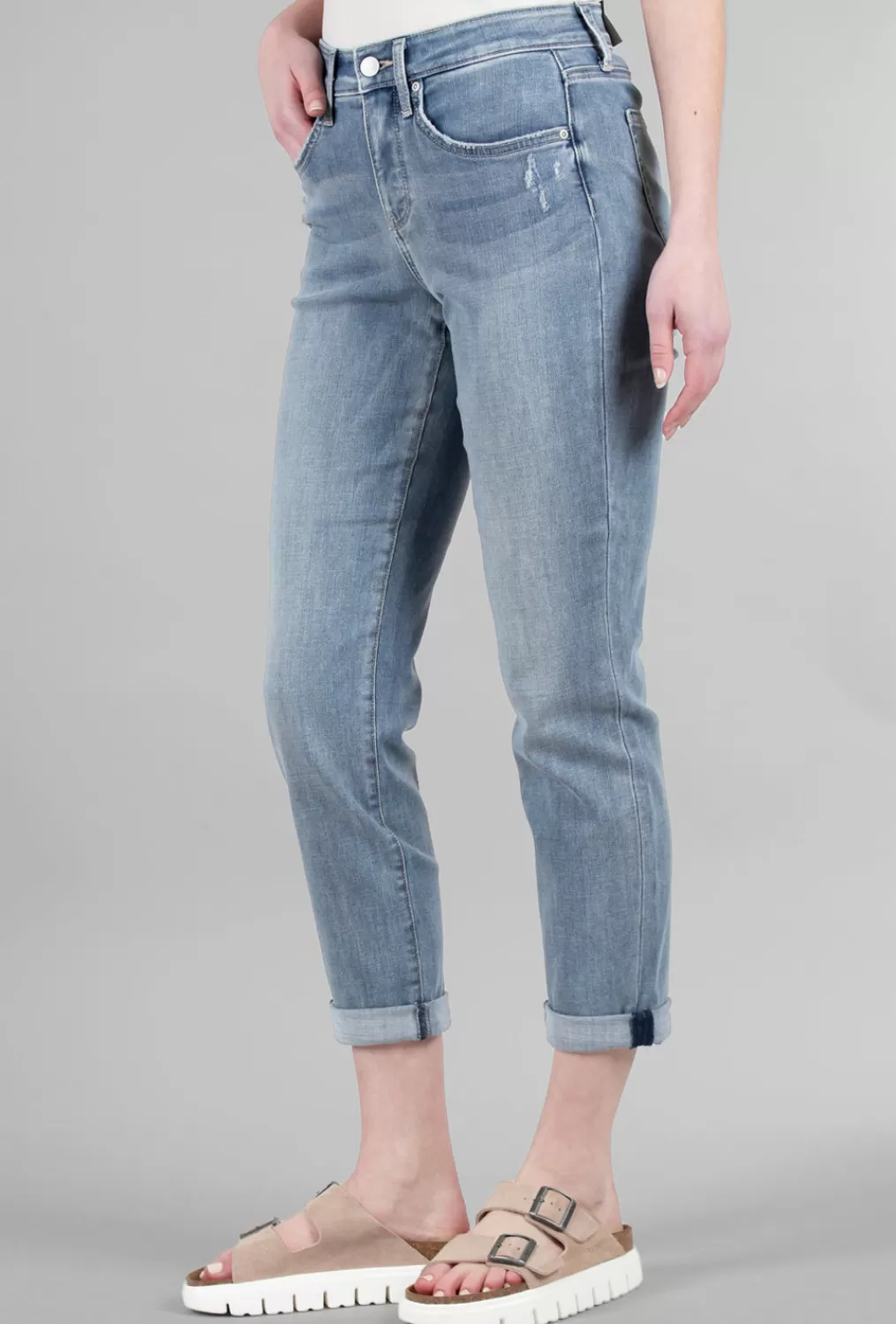 Discount Evie Lou Margot Girlfriend Jeans, Angel Blue Wash