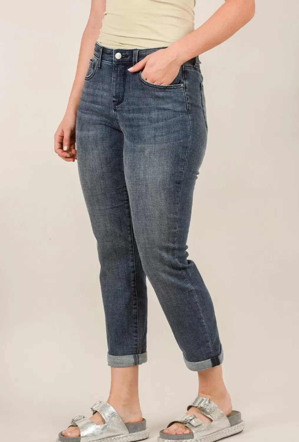 Flash Sale Evie Lou Margot Girlfriend Jeans, Caliente Blue