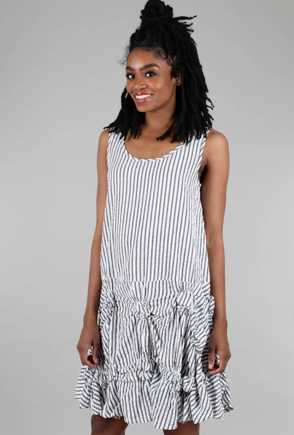 Best Evie Lou Matilda Tunic, White/Murphy Stripe