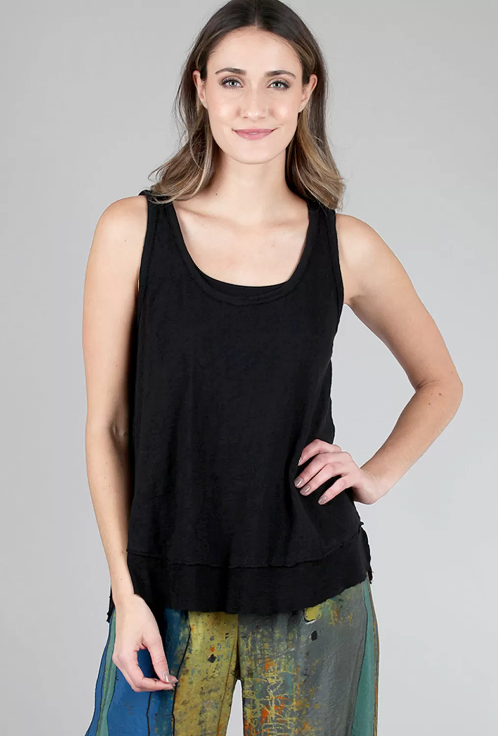 Best Sale Evie Lou Md Scoopneck Tank, Black